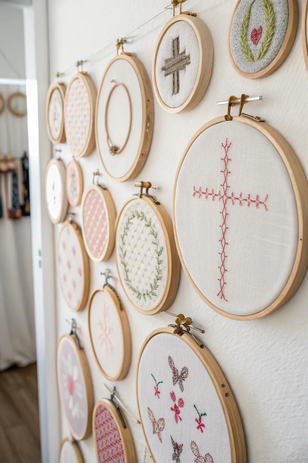 Change your space with a hoop wall, where simple meets style.