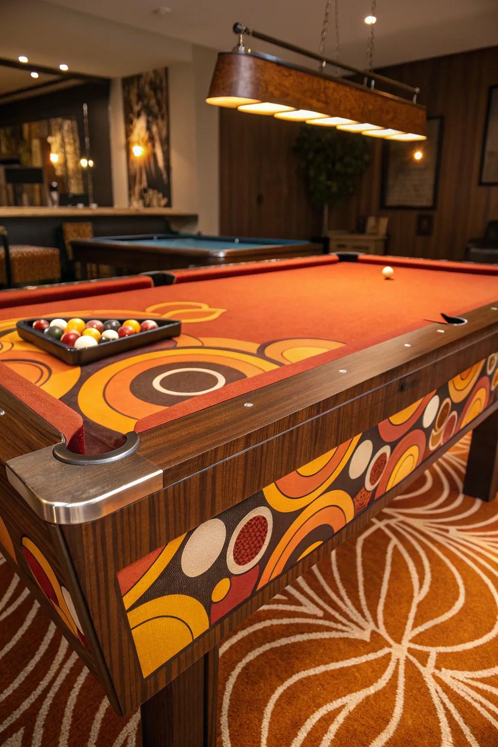 Bring Retro Vibes to Your Game Room with 70s-Inspired Billiards Table Felt!
