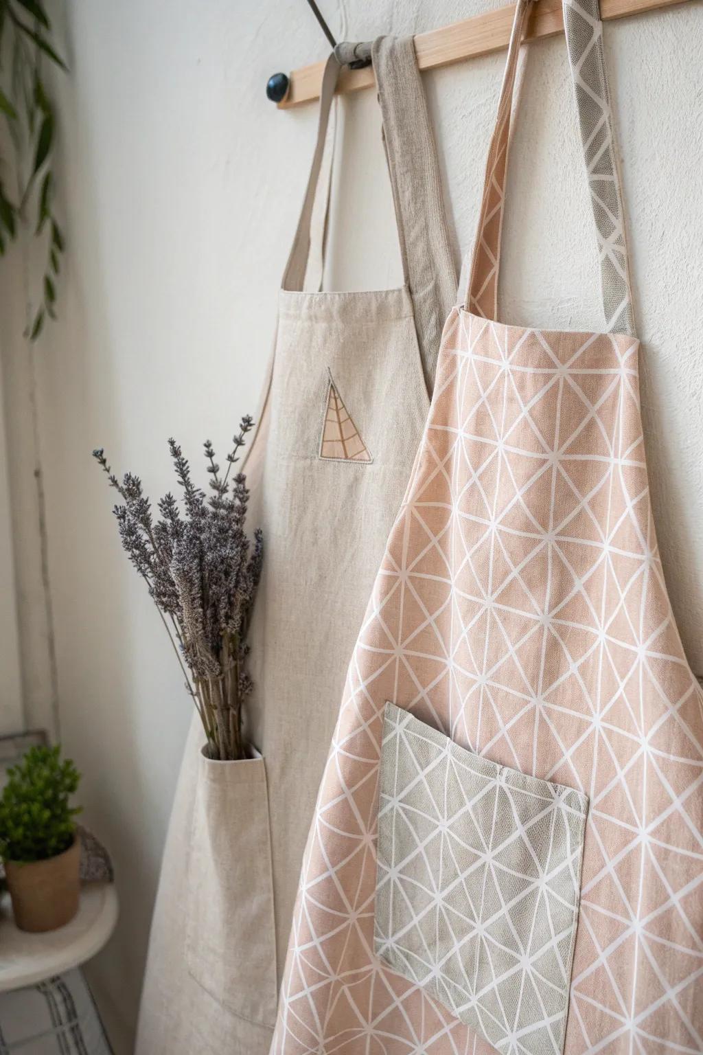 Crafted with affection: a reversible garment that's as chic as it is practical for Mother's Day.