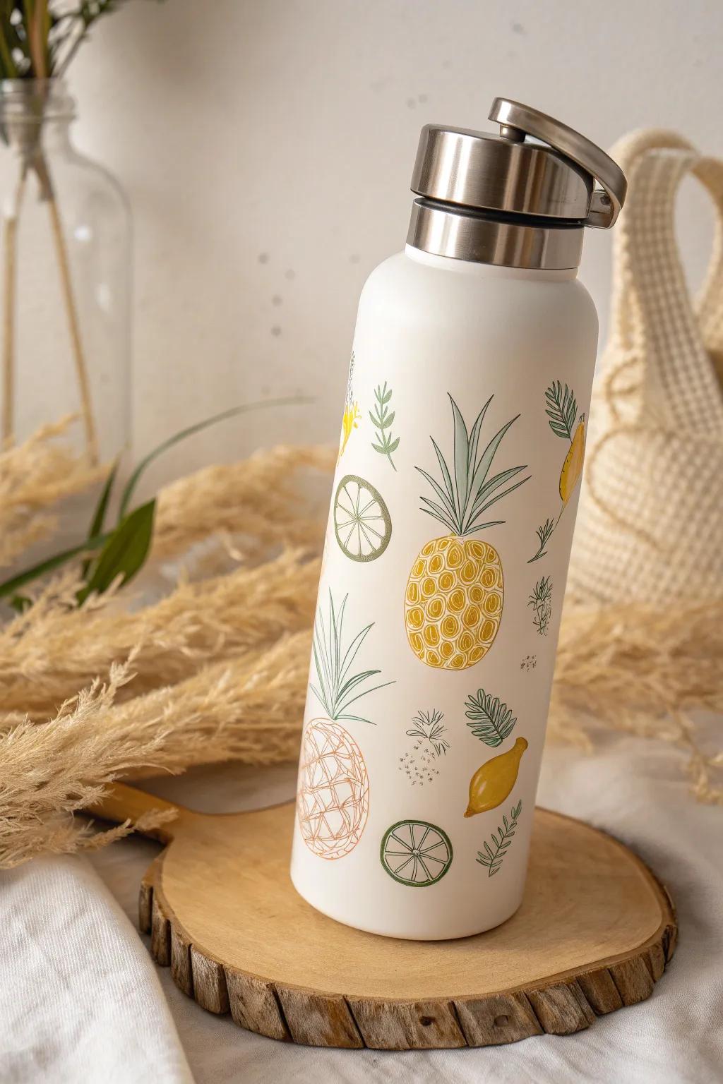 Incorporate a dash of summer into your hydration through these captivating fruit-themed vinyl designs!