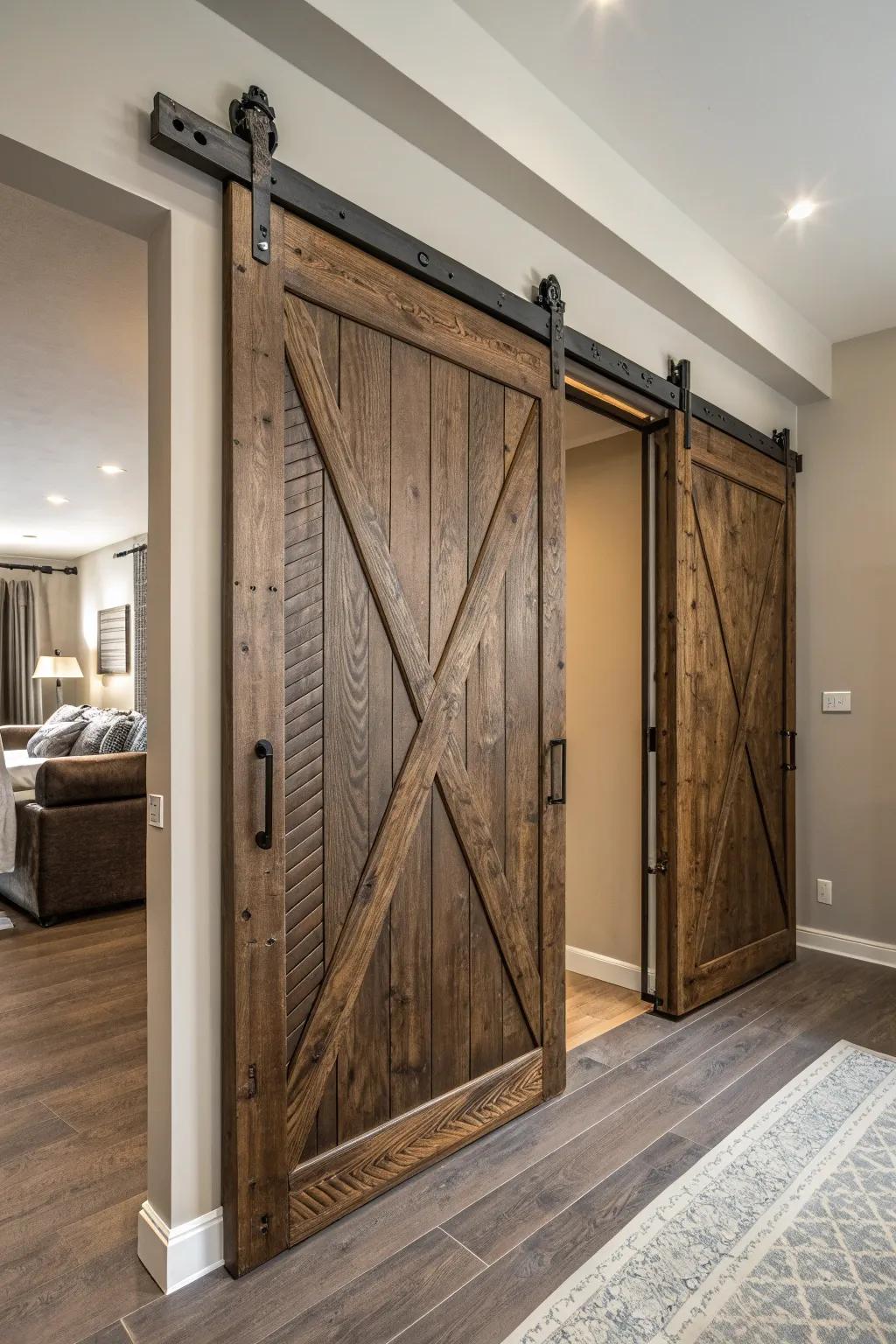 Transform your space using the ageless elegance of a handcrafted barn door.