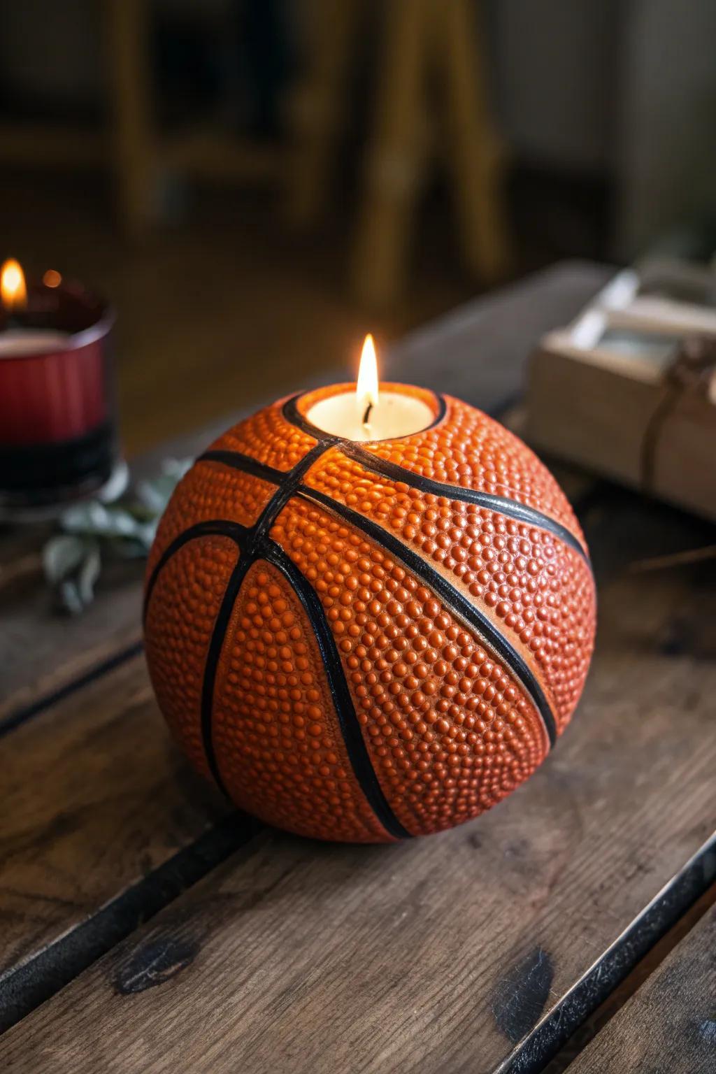 Illuminate your area with a nuance of sport: self-designed basketball light.