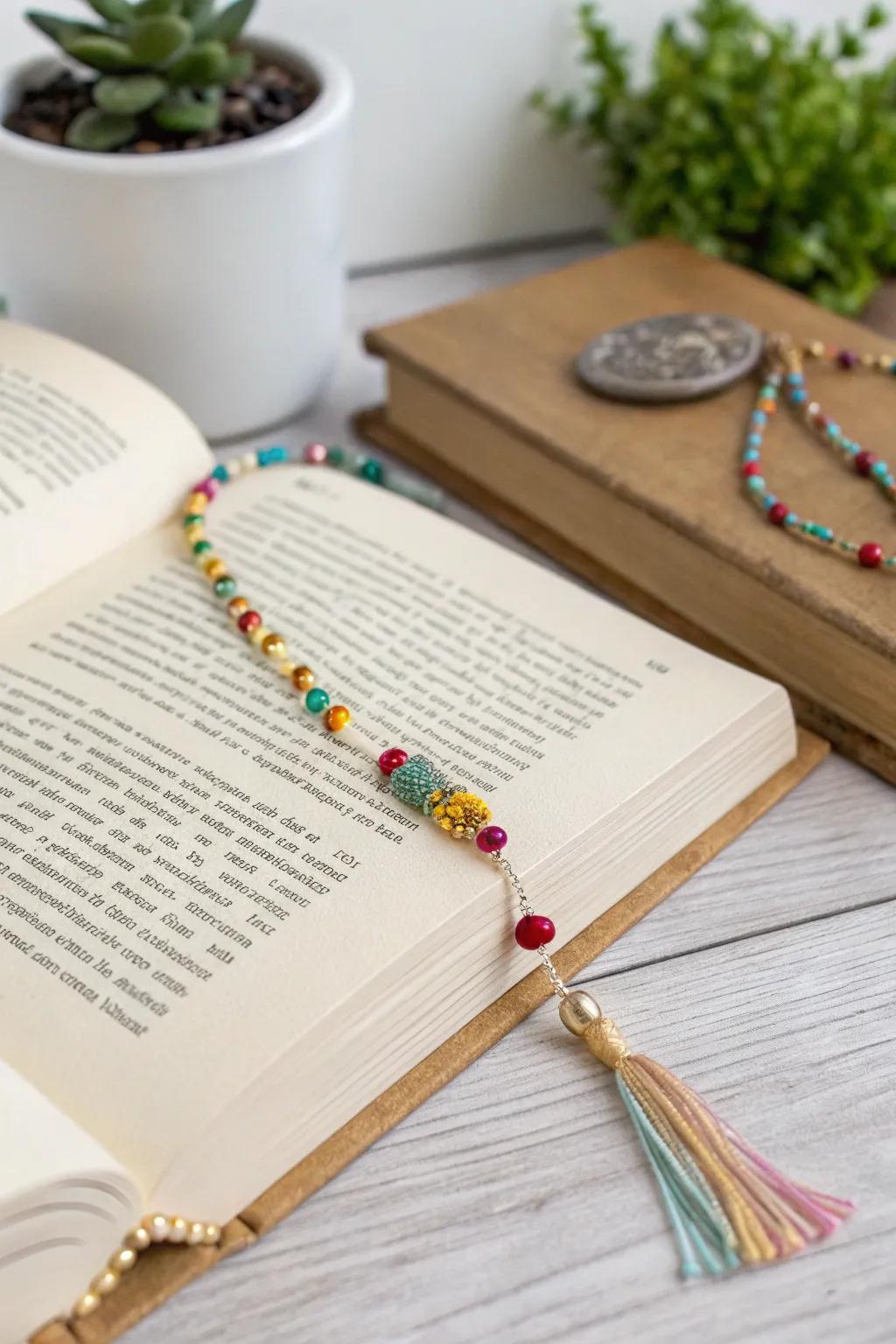 Introduce a burst of color to your reading with these delightful adorned gem bookmarks!
