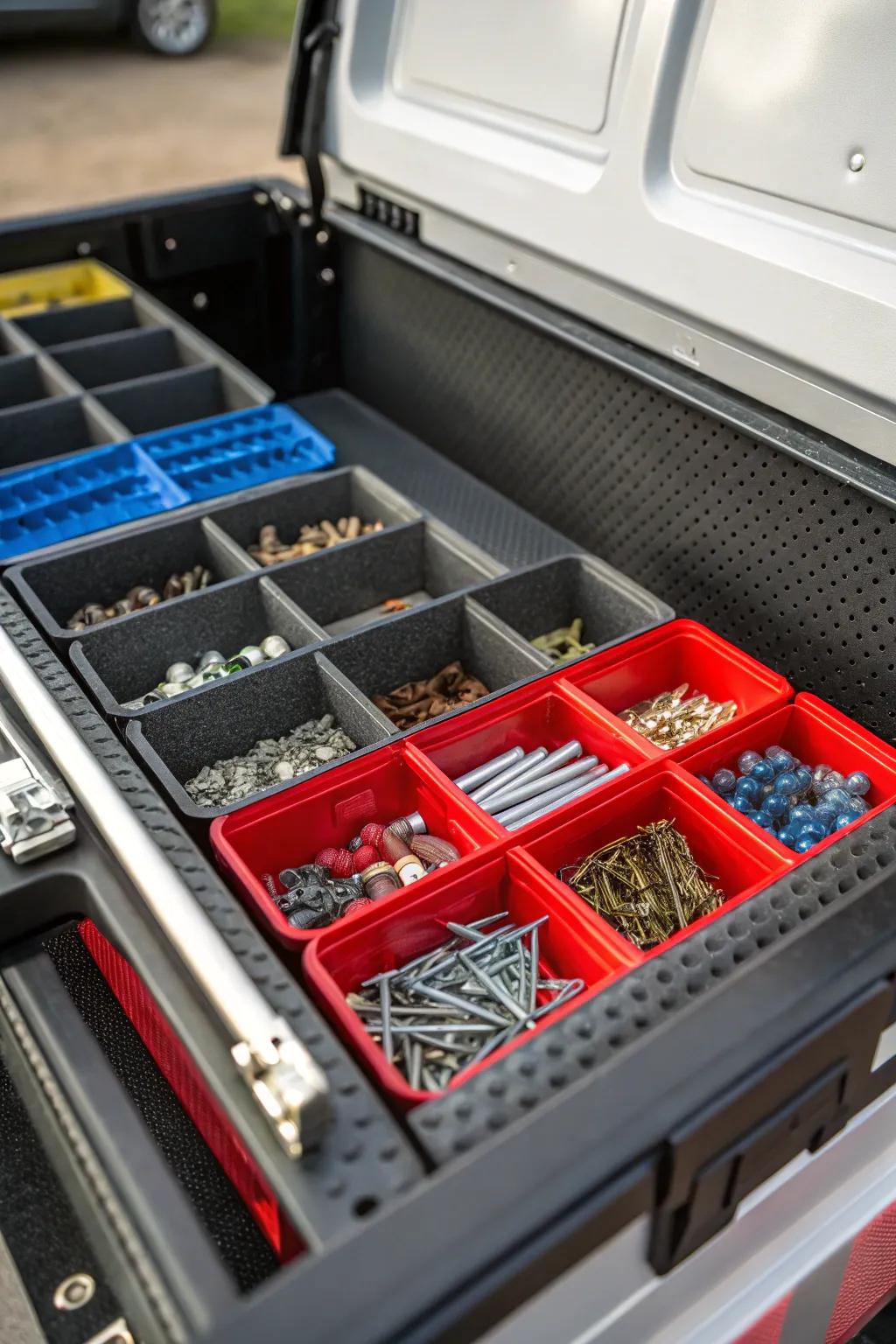 With these DIY small parts bins—organization meets style!—level up your truck tool box game.