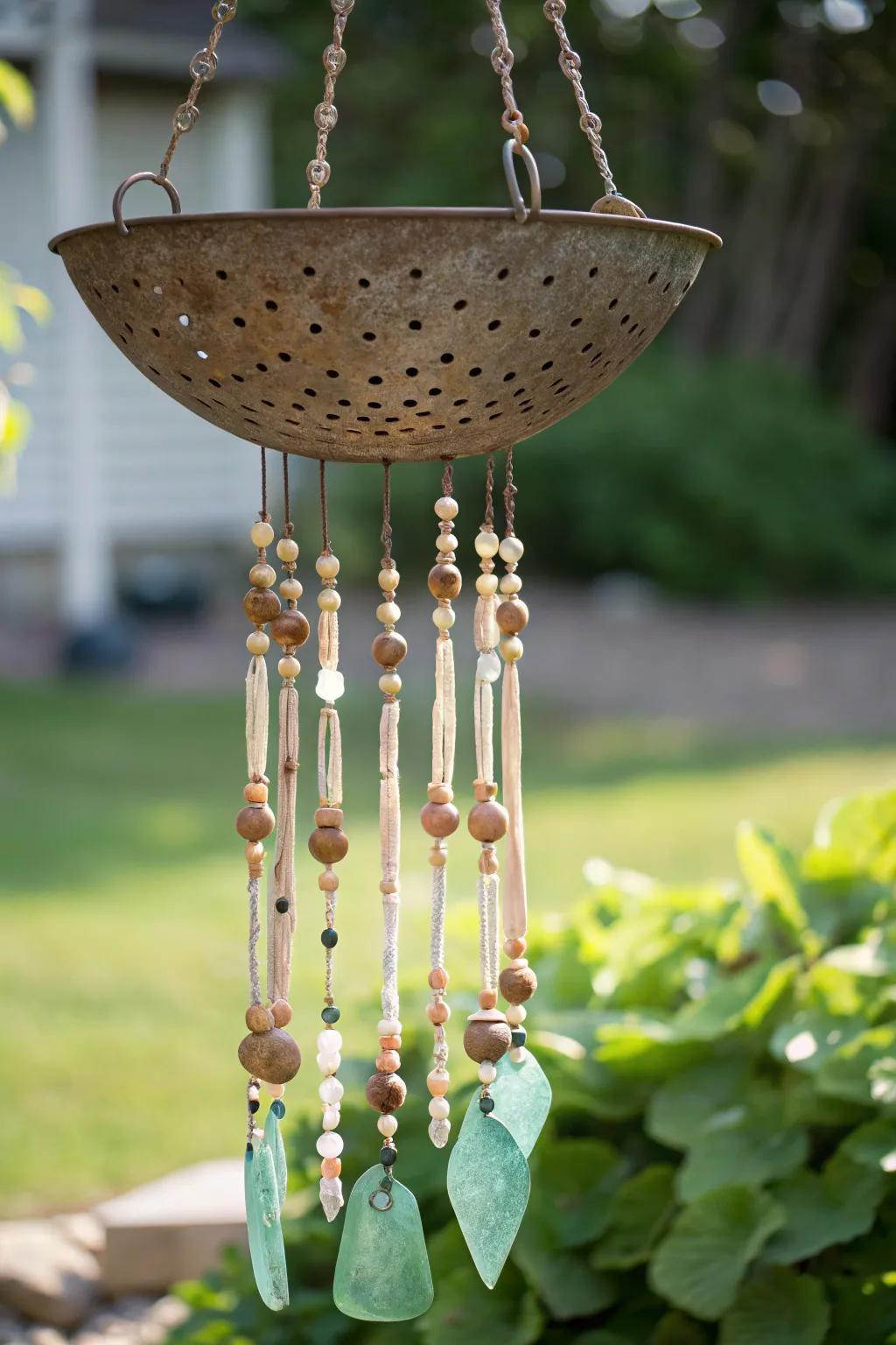 From Kitchen Charm to Garden Melody: Transform a Filter into a Stunning Wind Chime.