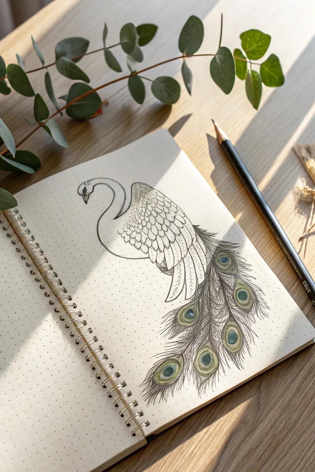 Ignite your artistic nature with fauna blends! Envision and sketch a creature that's uniquely yours. 🌿🖌️ #CreativeDrawings #ScandiBohoVibes