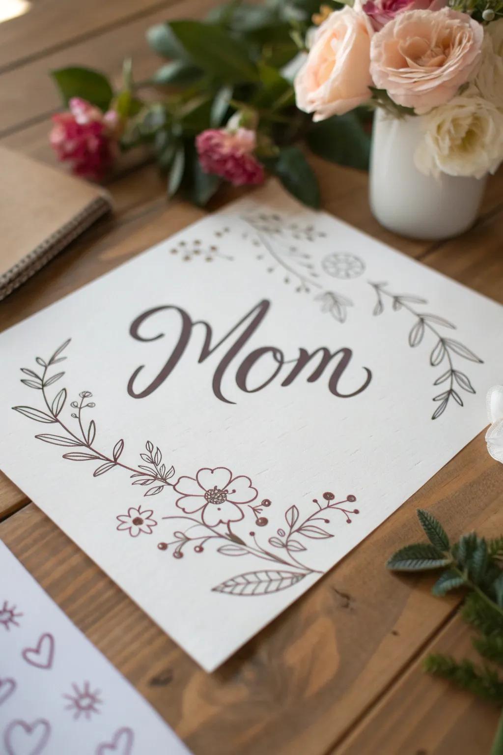 Celebrate motherhood worldwide with simple yet stunning botanical art.