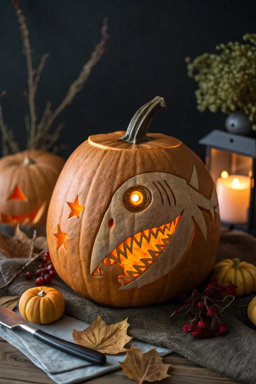 Brighten your Halloween with these glowing shark orbs—where craftsmanship encounters creativity.