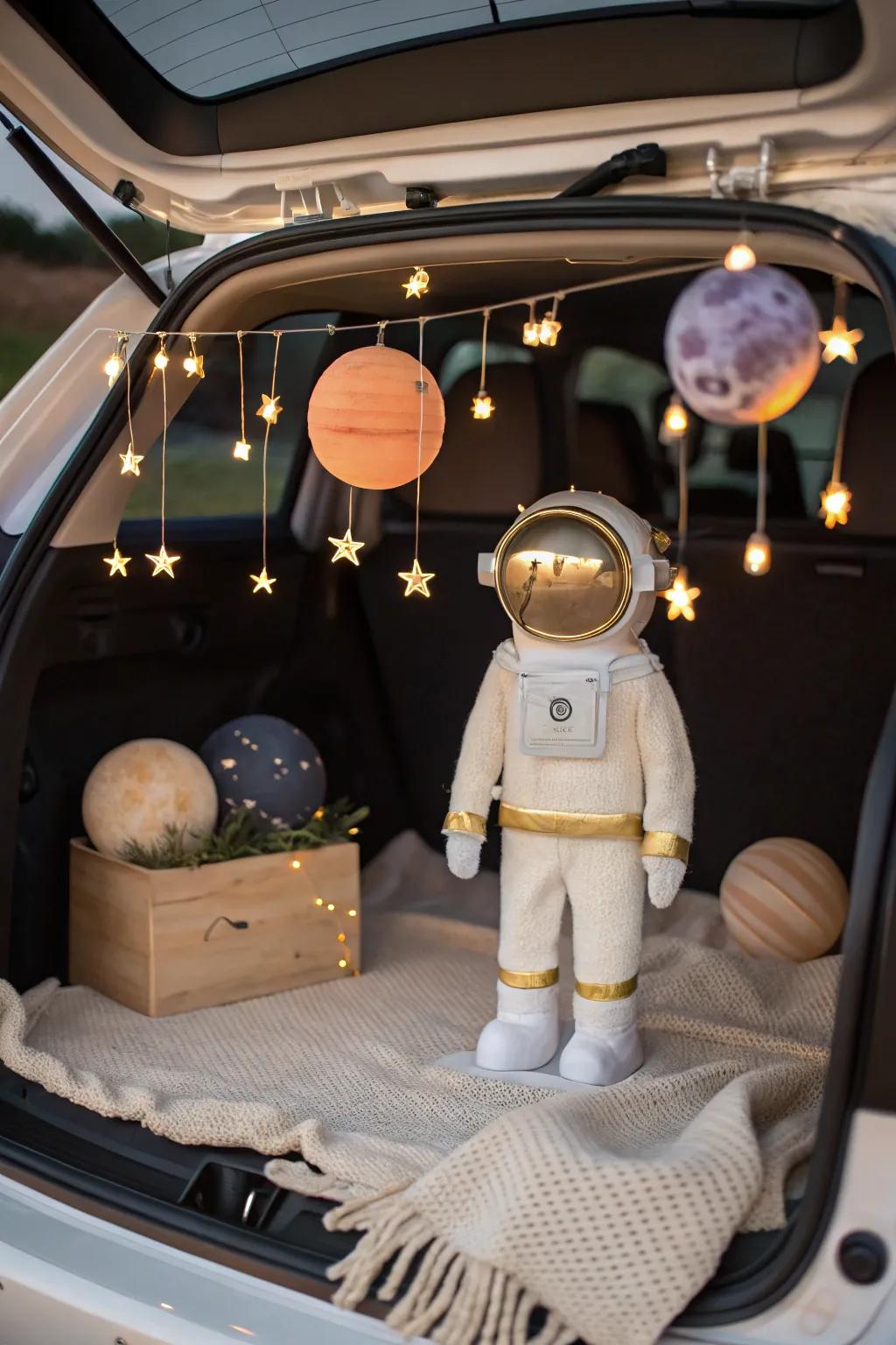 Start on a Space Adventure showing minimalistic appeal—that specific region where bohemian artistry encounters the cosmos with bewitching radiance.
