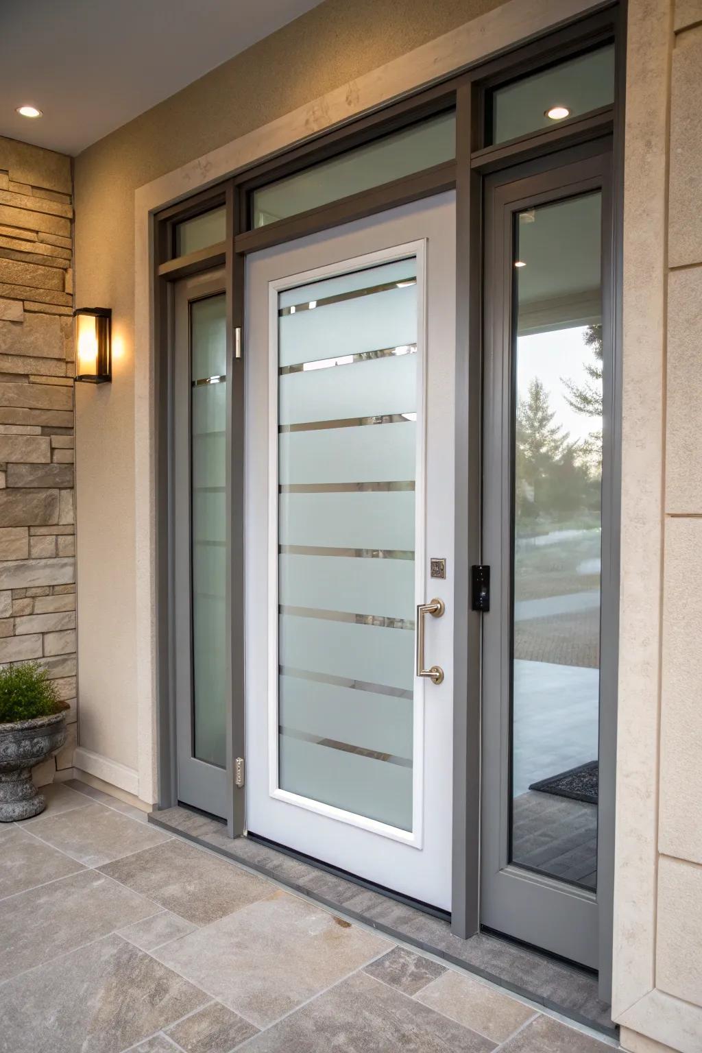 Glass portals bring light and privacy to your space.
