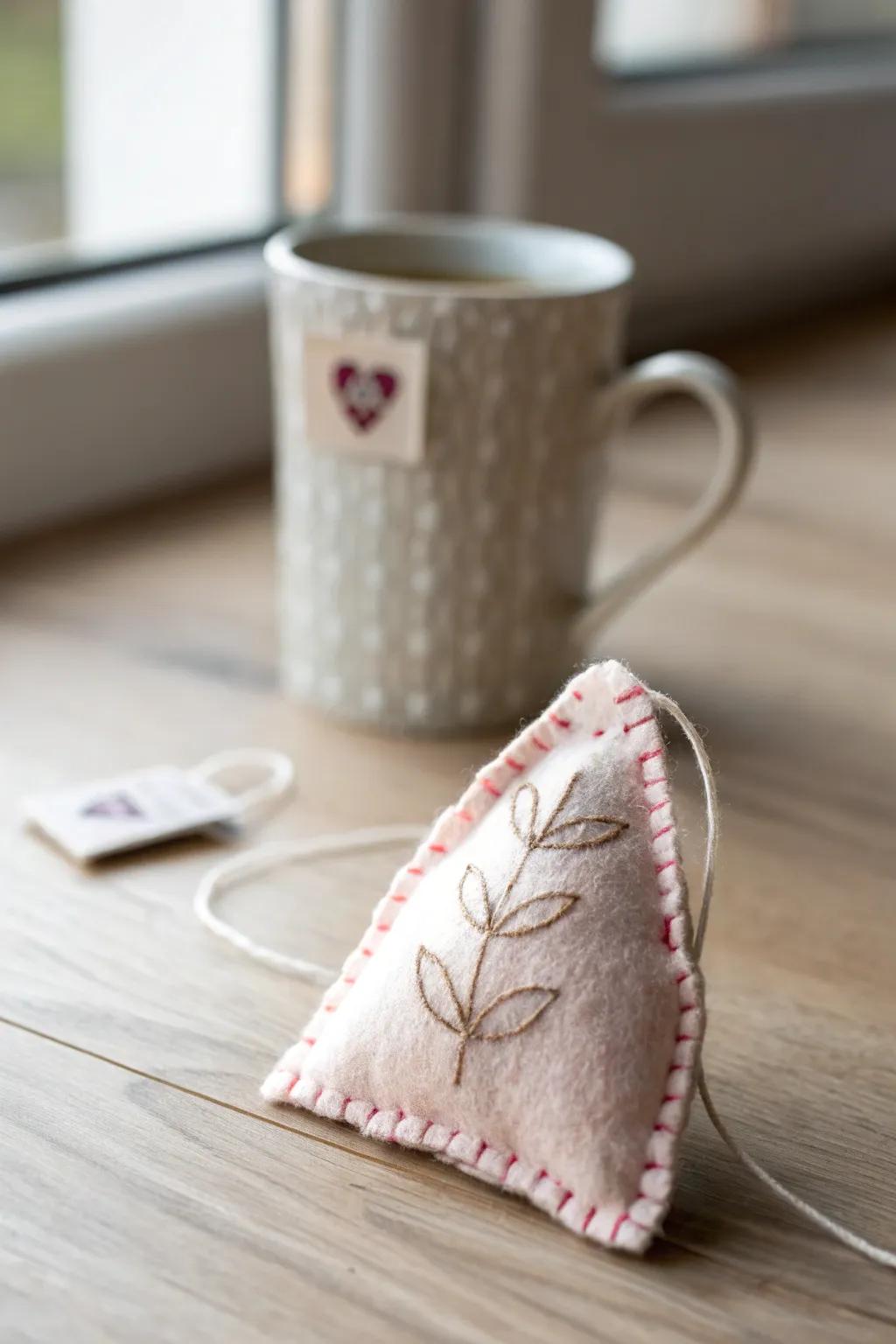 Fashion your personal snug instances employing these delightful felt tea packs, flawless intended for a minimalist tea gathering arrangement.