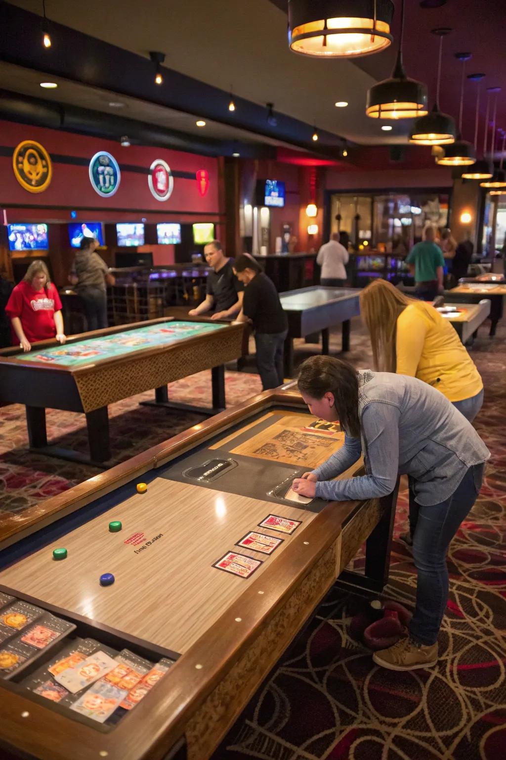 Engaging bar recreations add a fun and engaging element to your game room.