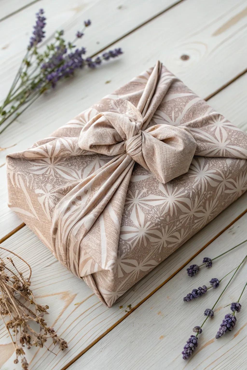 Package with elegance: Discover the art of Textile Wrapping for sustainable and stylish gift-giving.