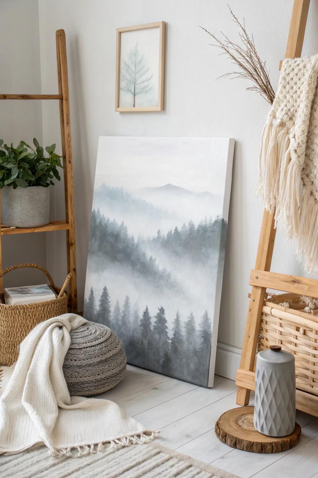 Cherish tranquility through the serene beauty of an ethereal vapor gradient.