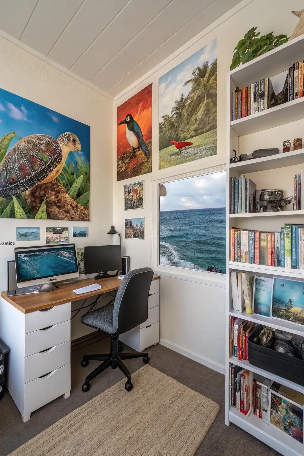 Creature art pieces bring the vibrant fauna of Hawaii to your home.