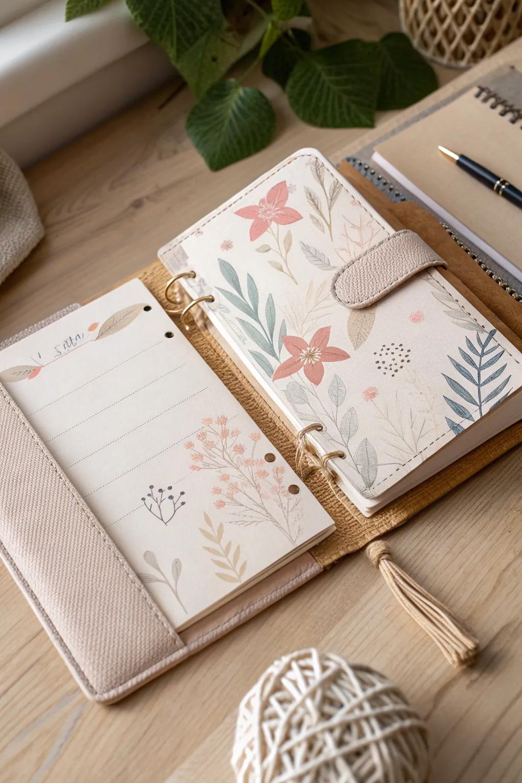 Construct your own creative retreat using a personalized planner preface that embodies grace and simplicity.