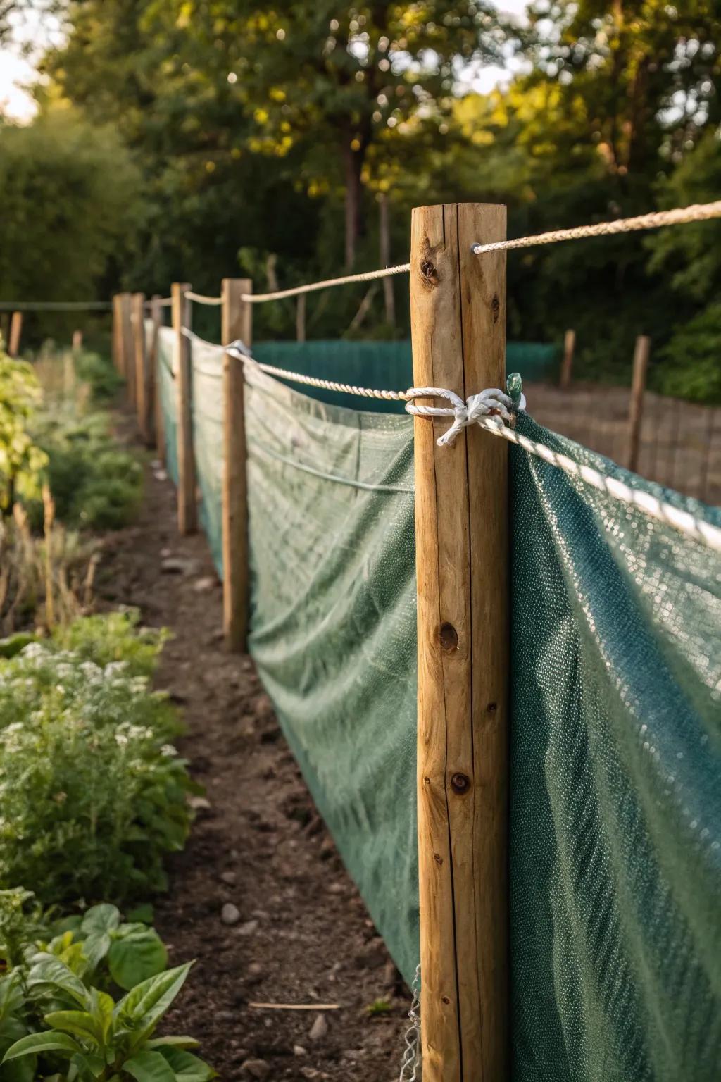 Where skillfulness converges with functionality: An elegant, budget-conscious canvas fence.