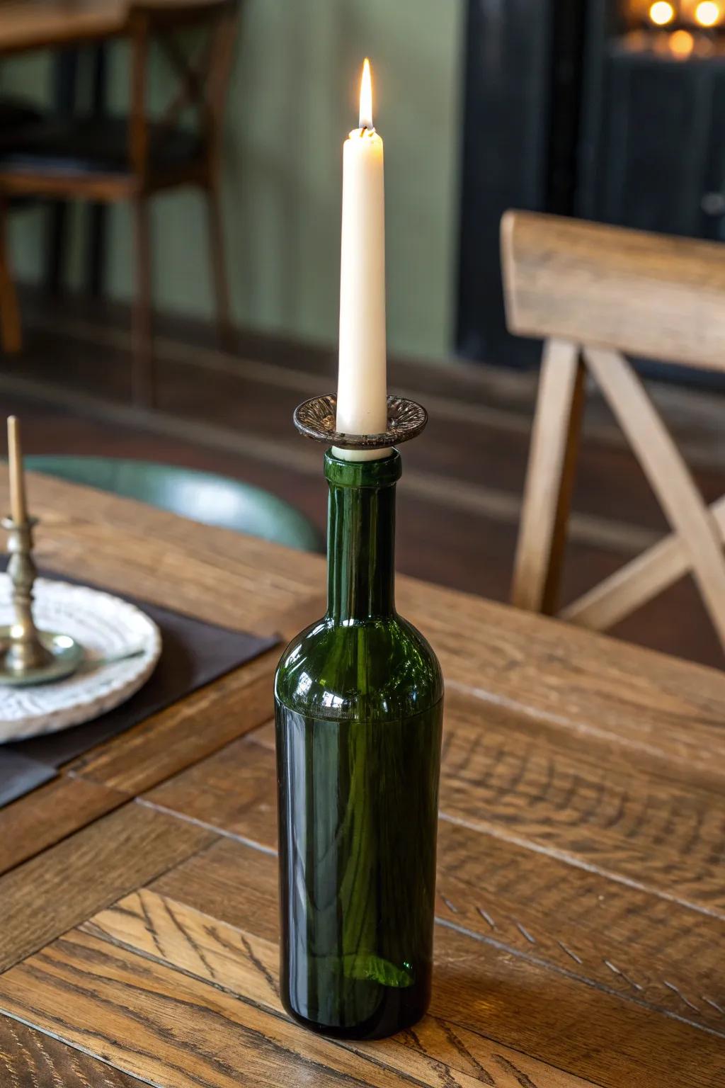 Elevate your dining experience with this handcrafted candelabrum sustainer, a flawless amalgamation of style and simplicity.