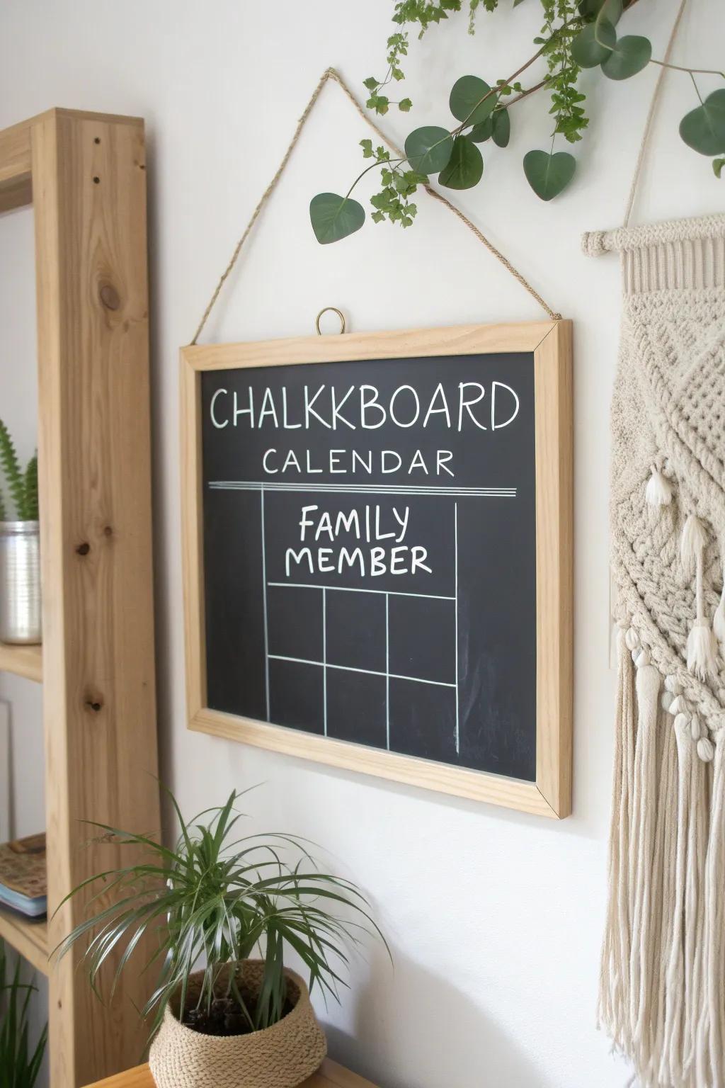 Stay organized stylishly: An exquisitely crafted familial coordinator for harmonious schedules.