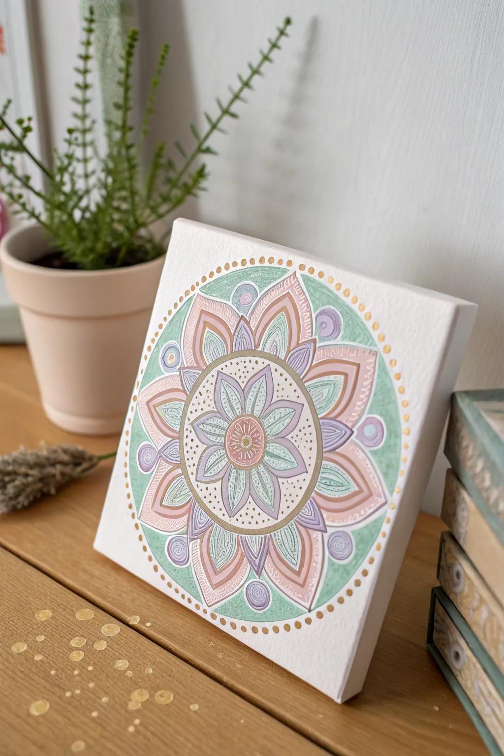 Find your inner peace through a tiny pattern showpiece.
