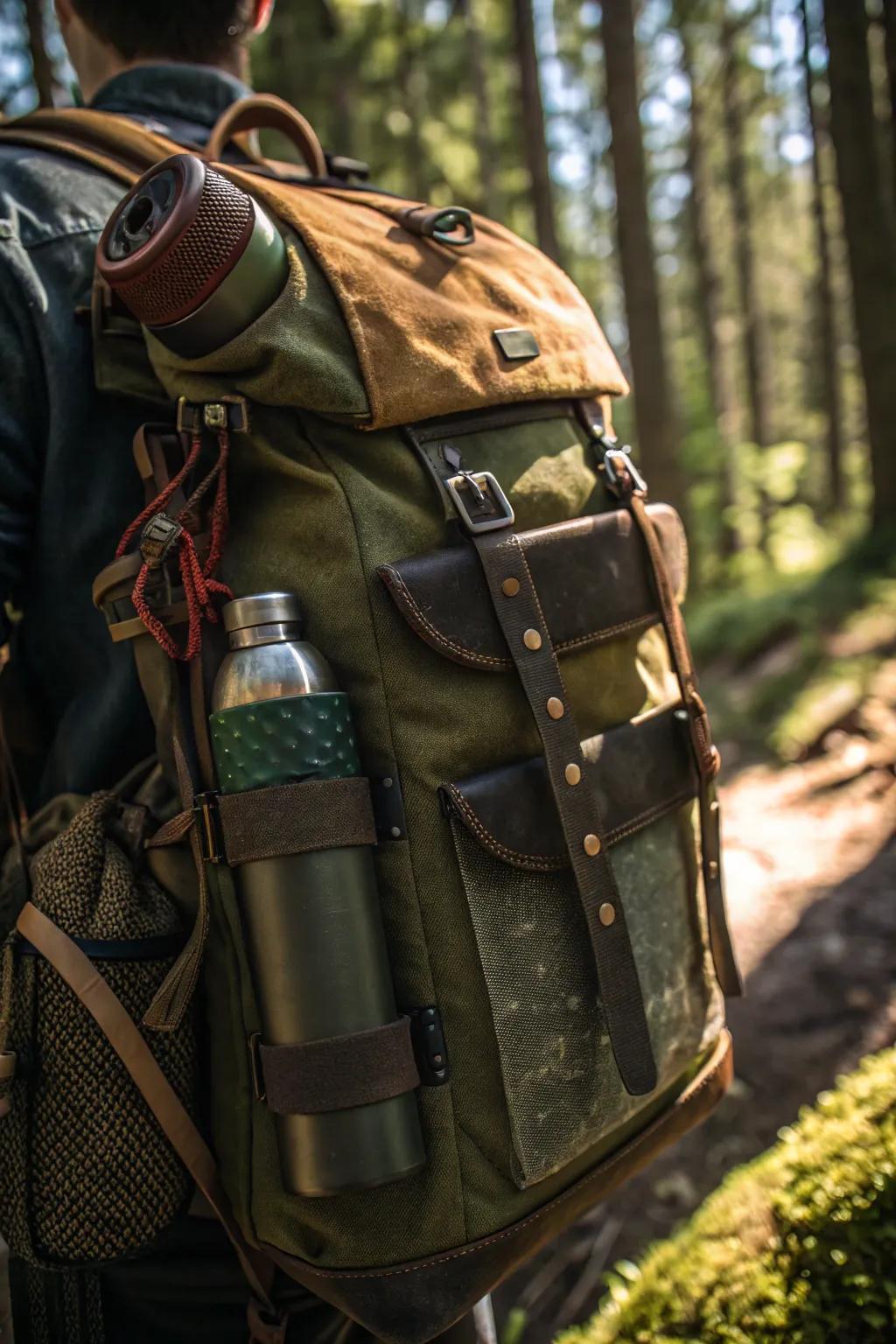Enhance your hiking experience: Modify your gear with modular elements for supreme versatility and flair.