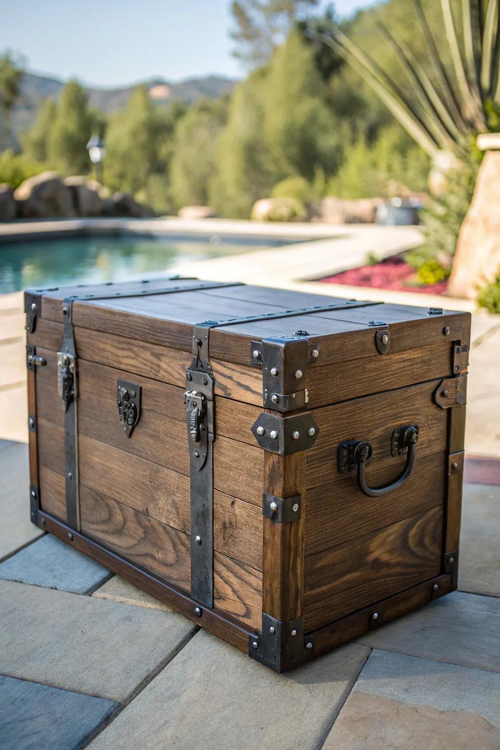 Where craftsmanship meets function: a portable stowage chest that adapts to your outdoor activities.