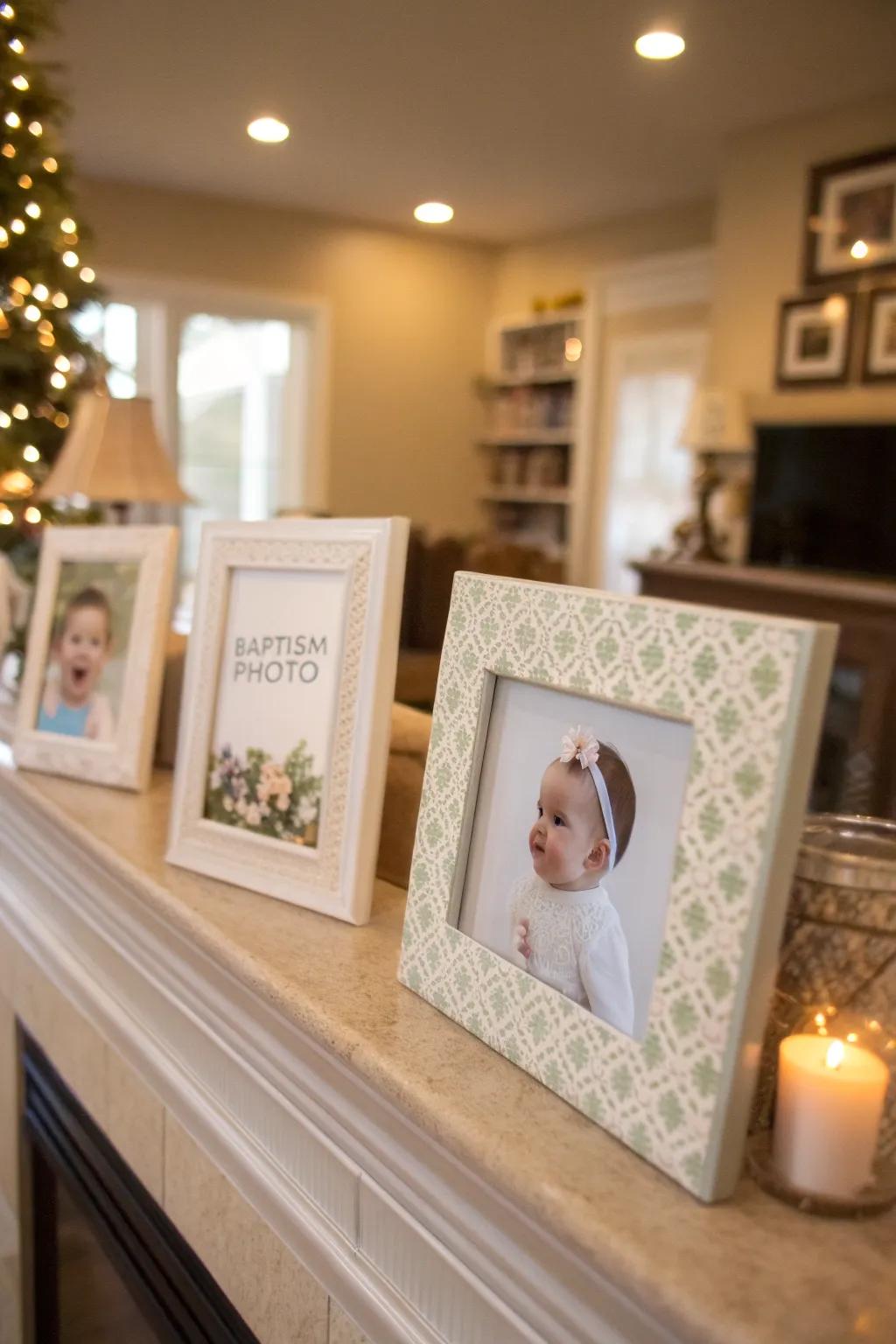 Bespoke portrait casings encapsulating the jubilation of a baptismal day.