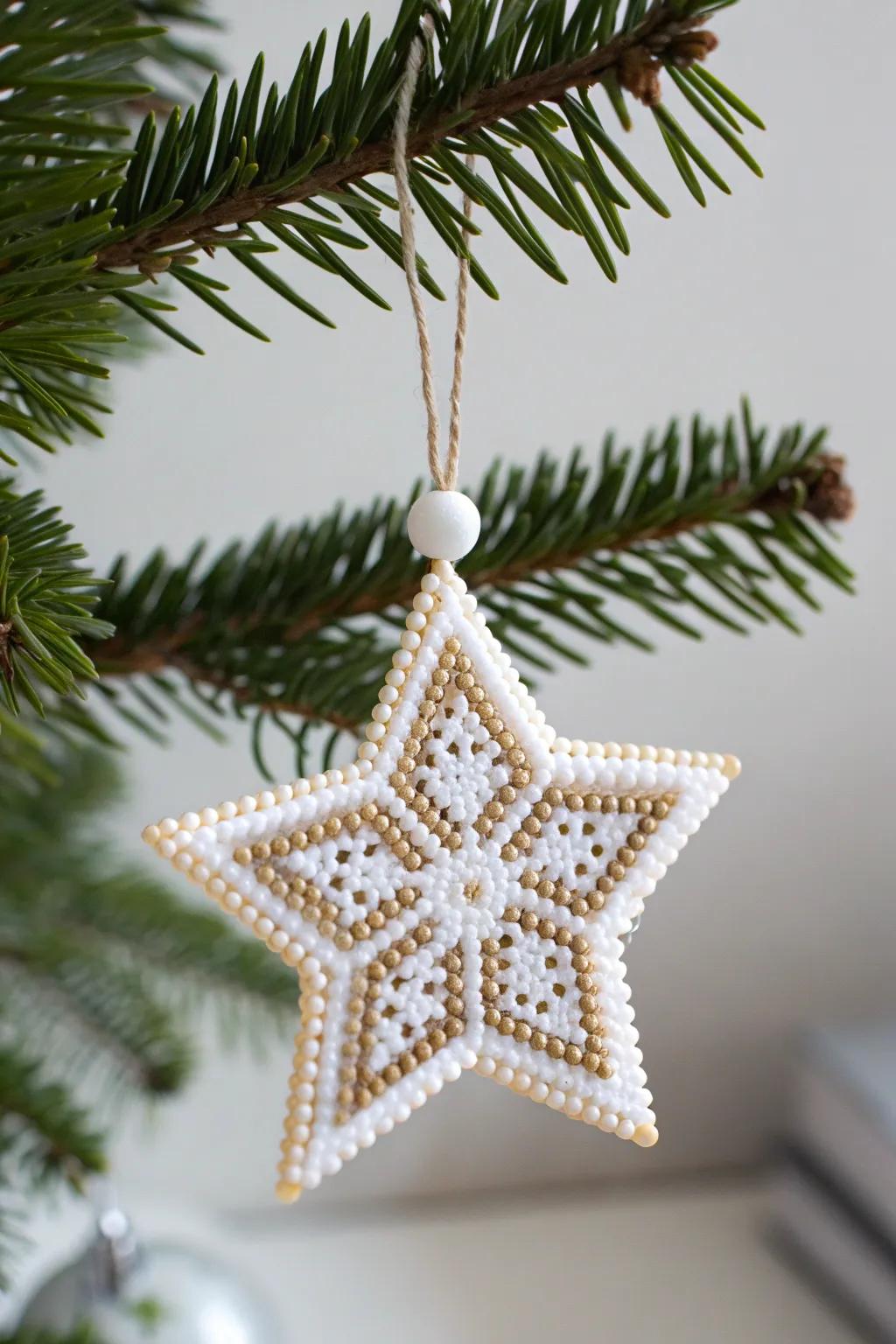 Infuse a hint of minimalist allure into your holiday décor with these handcrafted fusing bead ornaments.
