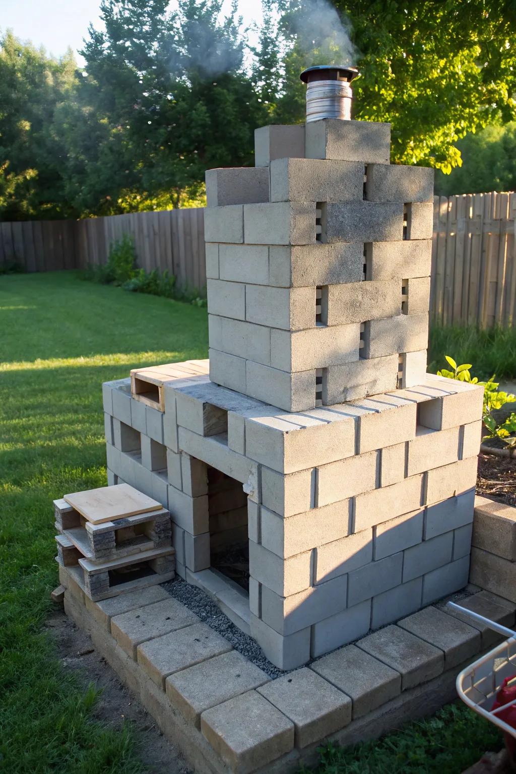 Forge Your Own Stronghold: A Concrete Block Smoker Built to Endure.