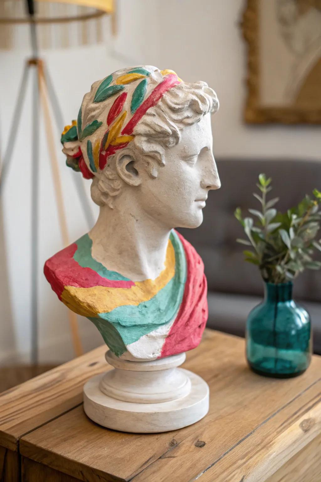 Metamorphose your area through a splash of artistry – vibrant modeling sculpture encounters minimalist sophistication.