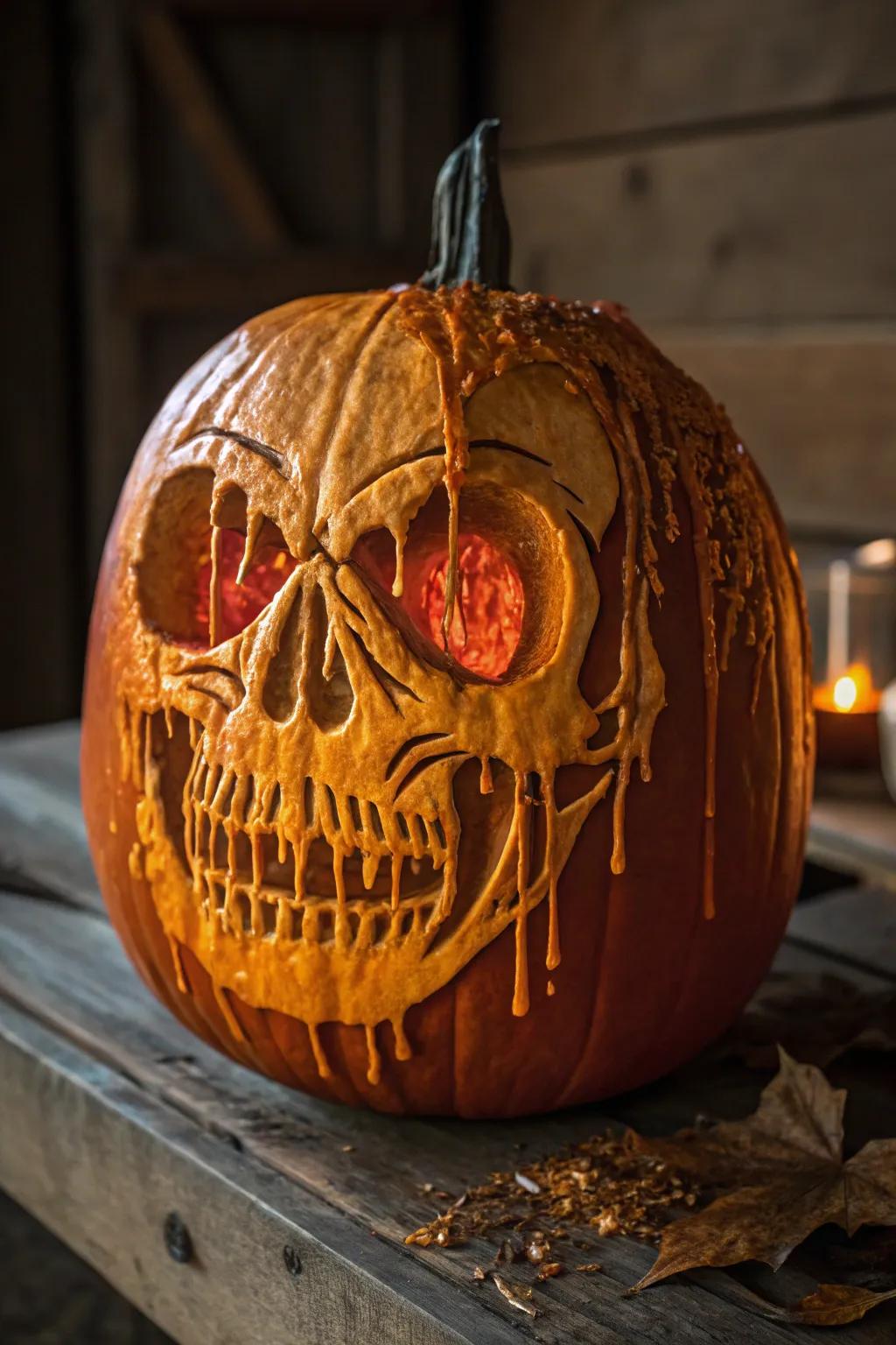 Masterpiece of Melting: A Skull Carving That Captivates