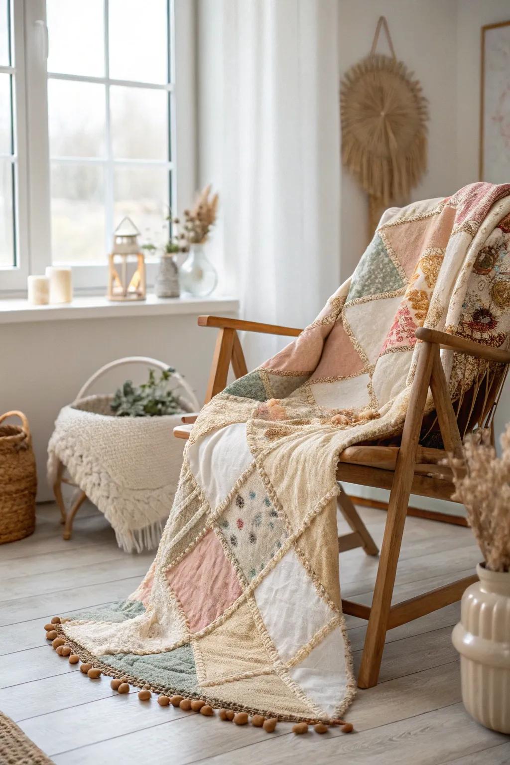 Breathe new vitality into your space with an eco-conscious quilt, fashioned from upcycled treasures.