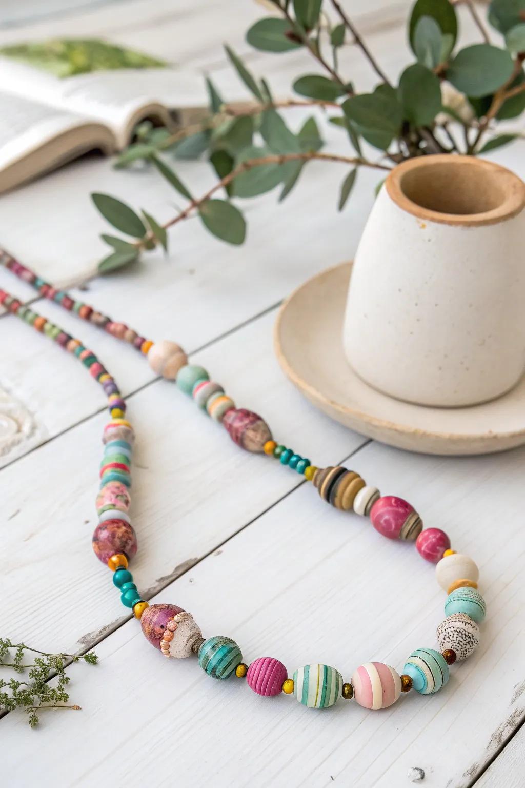 Transform recycled periodicals into striking paper swirl ornaments—where sustainability meets style!