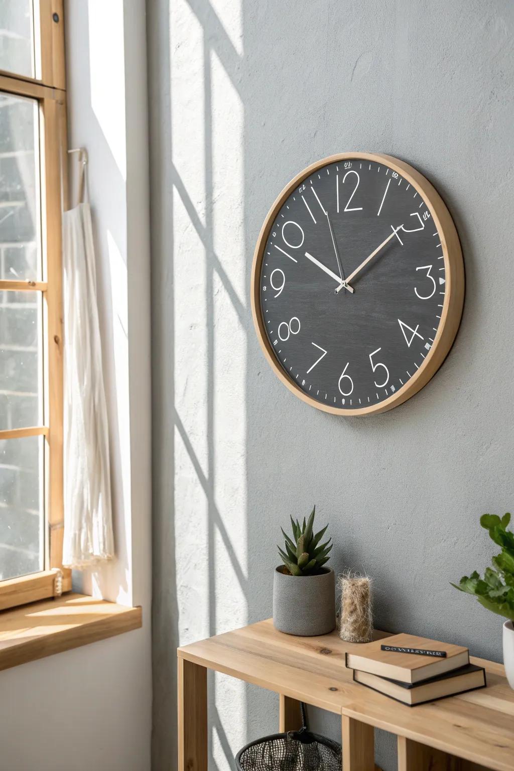 Elevate your environment through a versatile slate timepiece, optimal for incorporating a personal touch through excerpts or sketches.