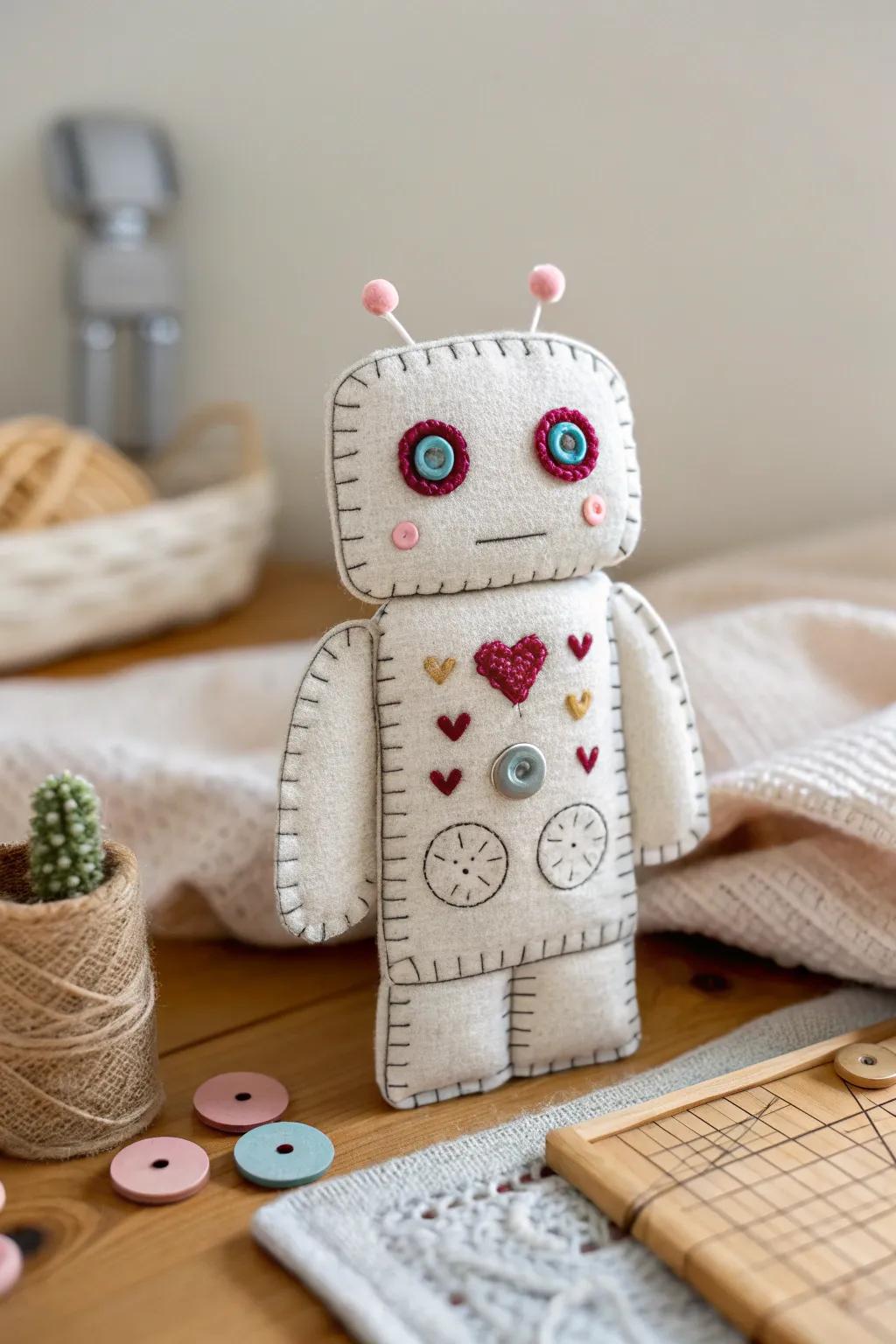 Crafting Cuddly Companions: Discover the joy of creating felt automatons with simple sewing skills.