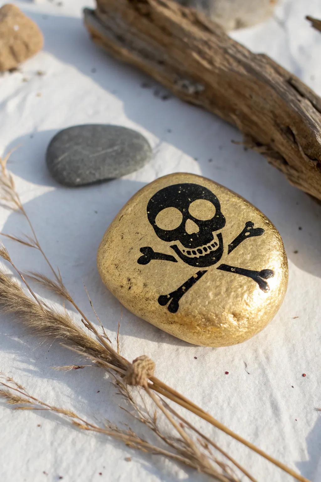 Unleash imagination with gilded pirate treasures! Perfectly blending minimalist charm with a playful twist. 🏴‍☠️✨