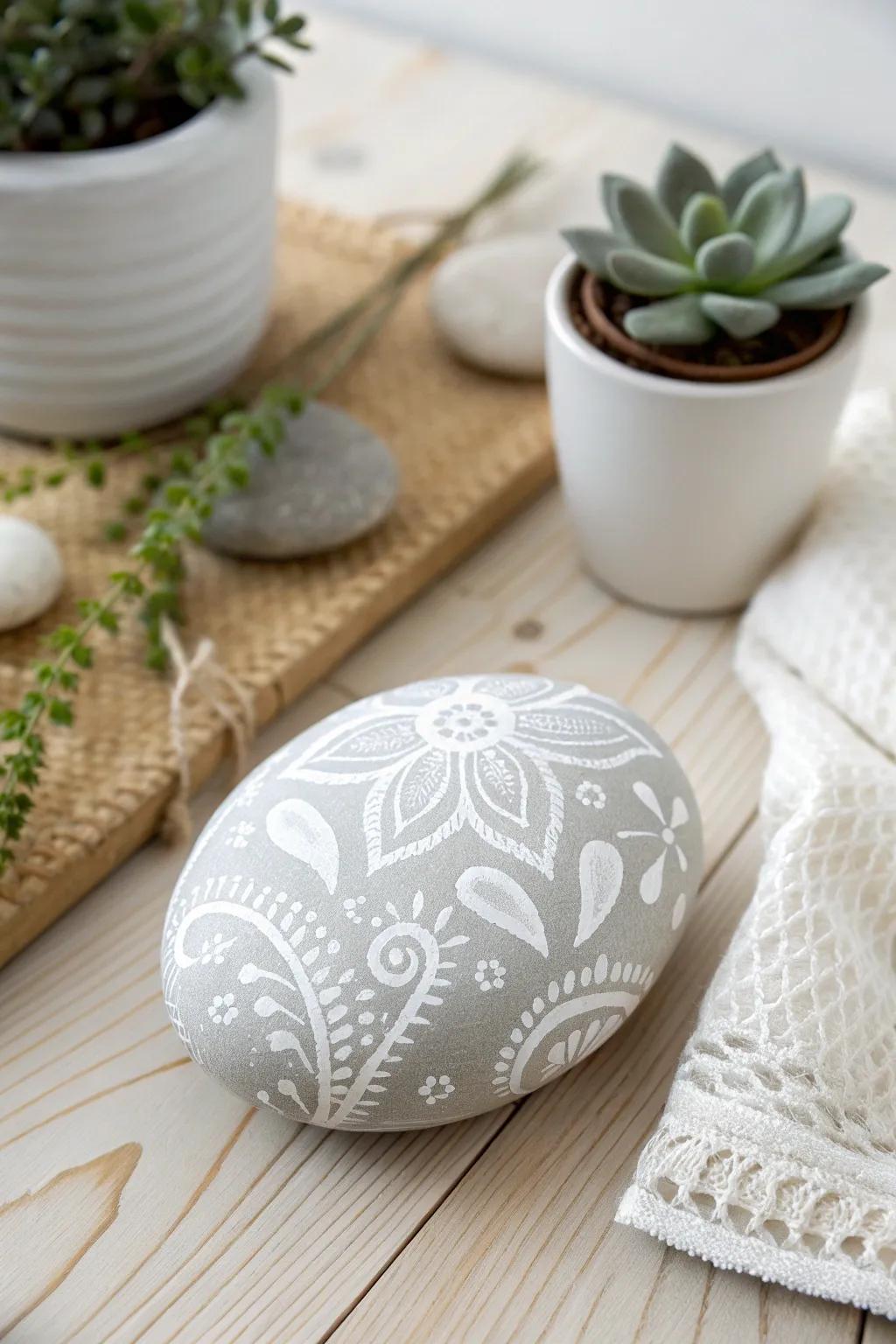 Embrace the appeal of simplicity through single-color stone art, optimal for minimalist decoration.