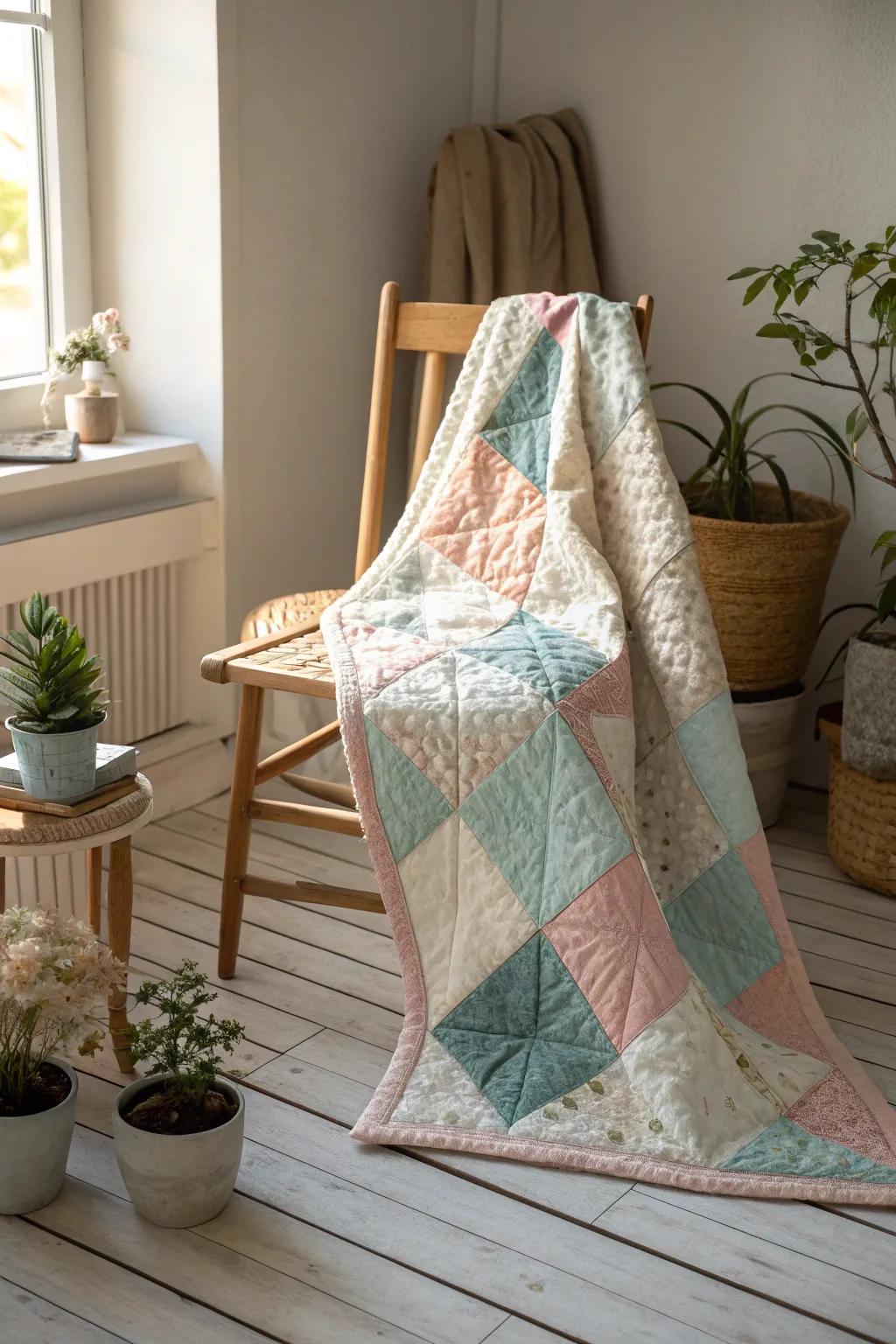 Wrap yourself in the warmth and beauty of a handmade quilt, where every stitch tells a story.