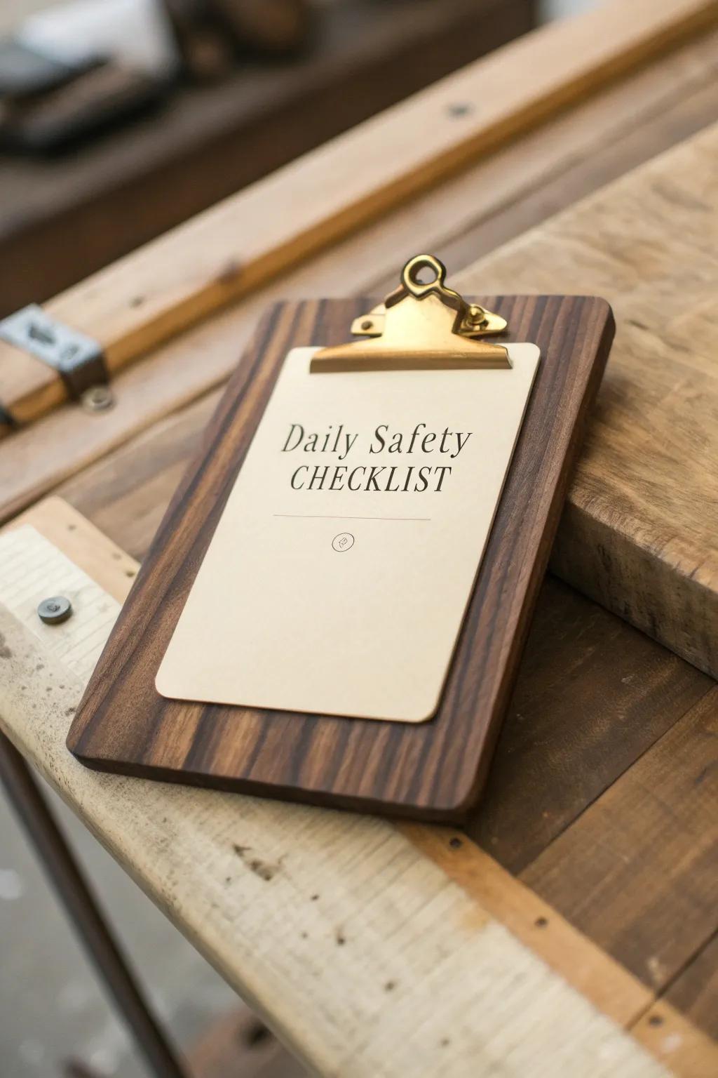 Enhance your routine with a daily safety review that merges artistry and purpose.