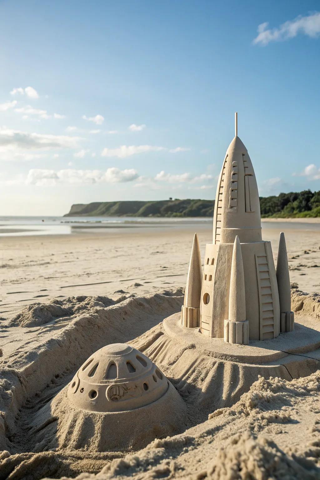 Venture into the future with a Temporal Traveler's Bastion, where imagination intersects with the sands of time.