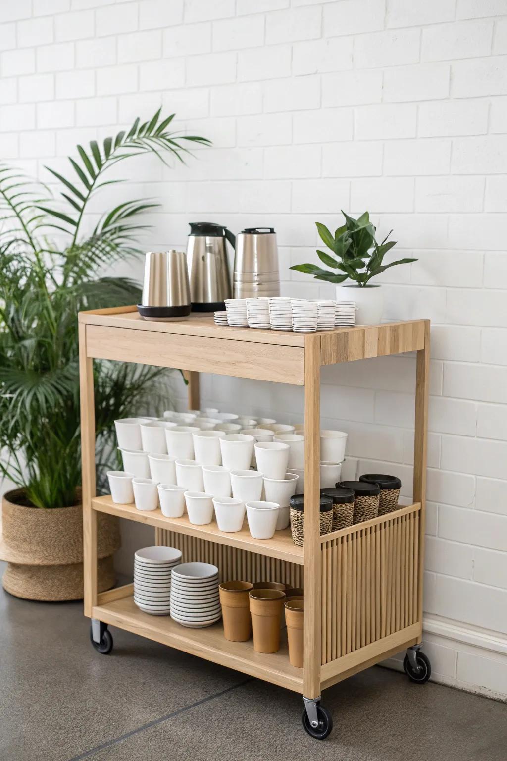 Journey around the world, one cup at a time. Embrace global flavors with our Cultural Corner tea cart.