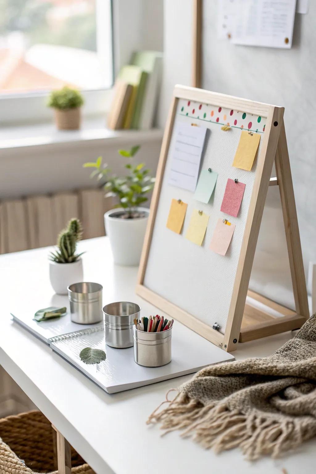 Elevate your workspace with a chic magnetic board—where functionality meets minimalist elegance.