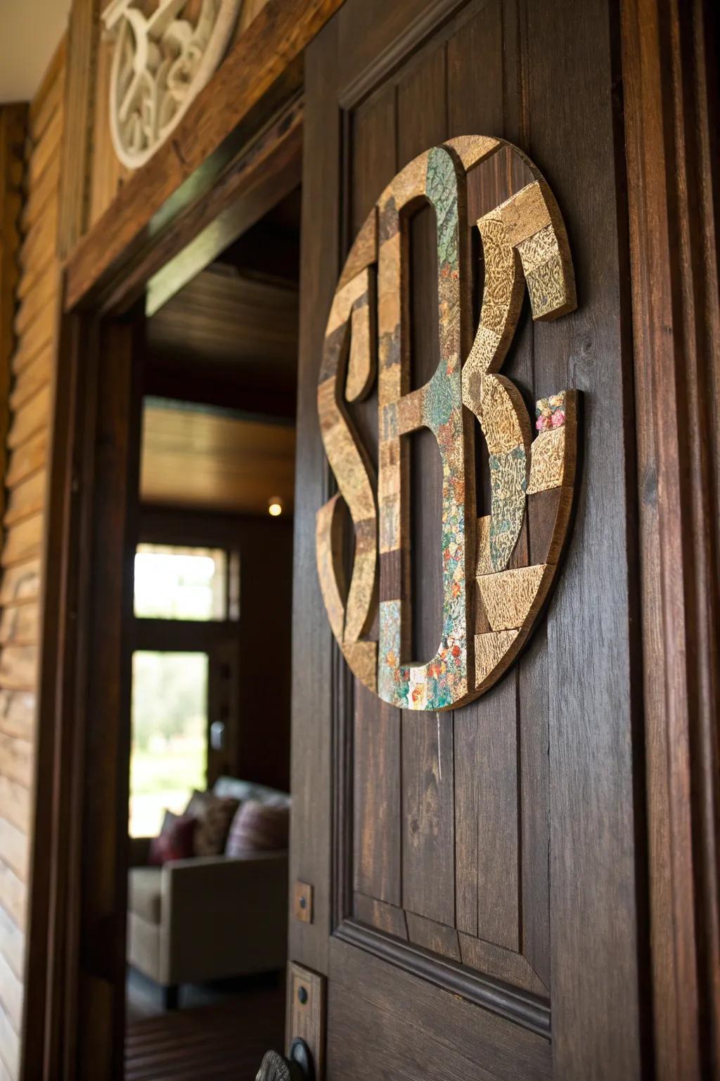 Elevate your entrance with handcrafted initial art from reclaimed timber, where each piece articulates a narrative.