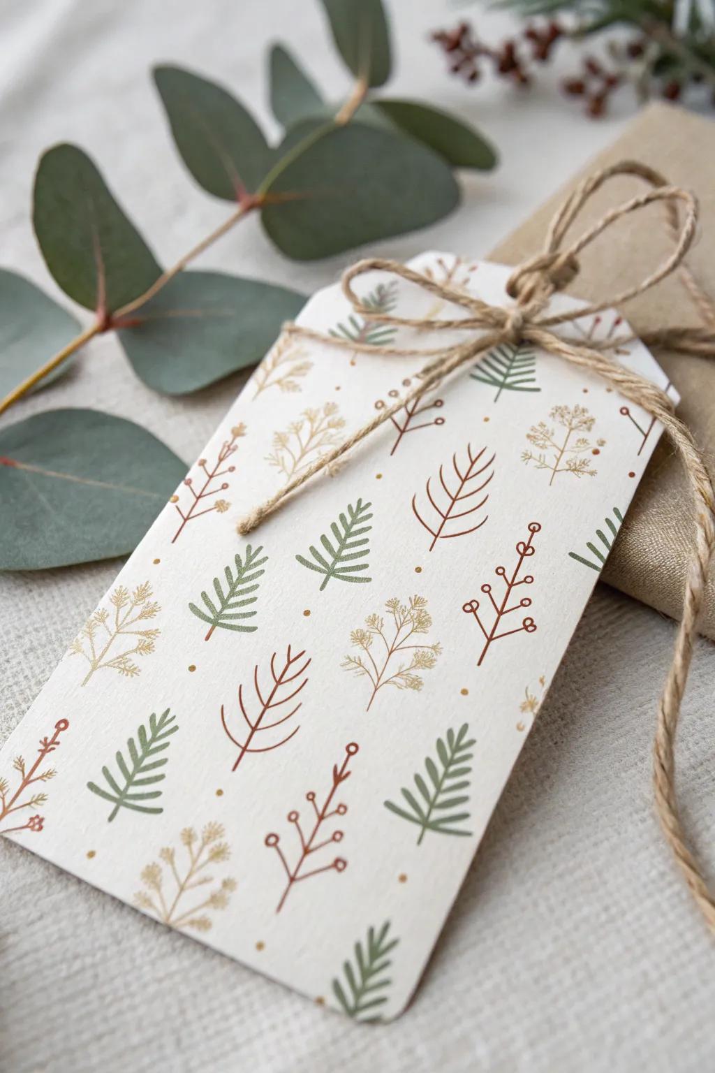 Elevate your gift-giving with handcrafted screen-printed tags that blend minimalism with a touch of Boho elegance.