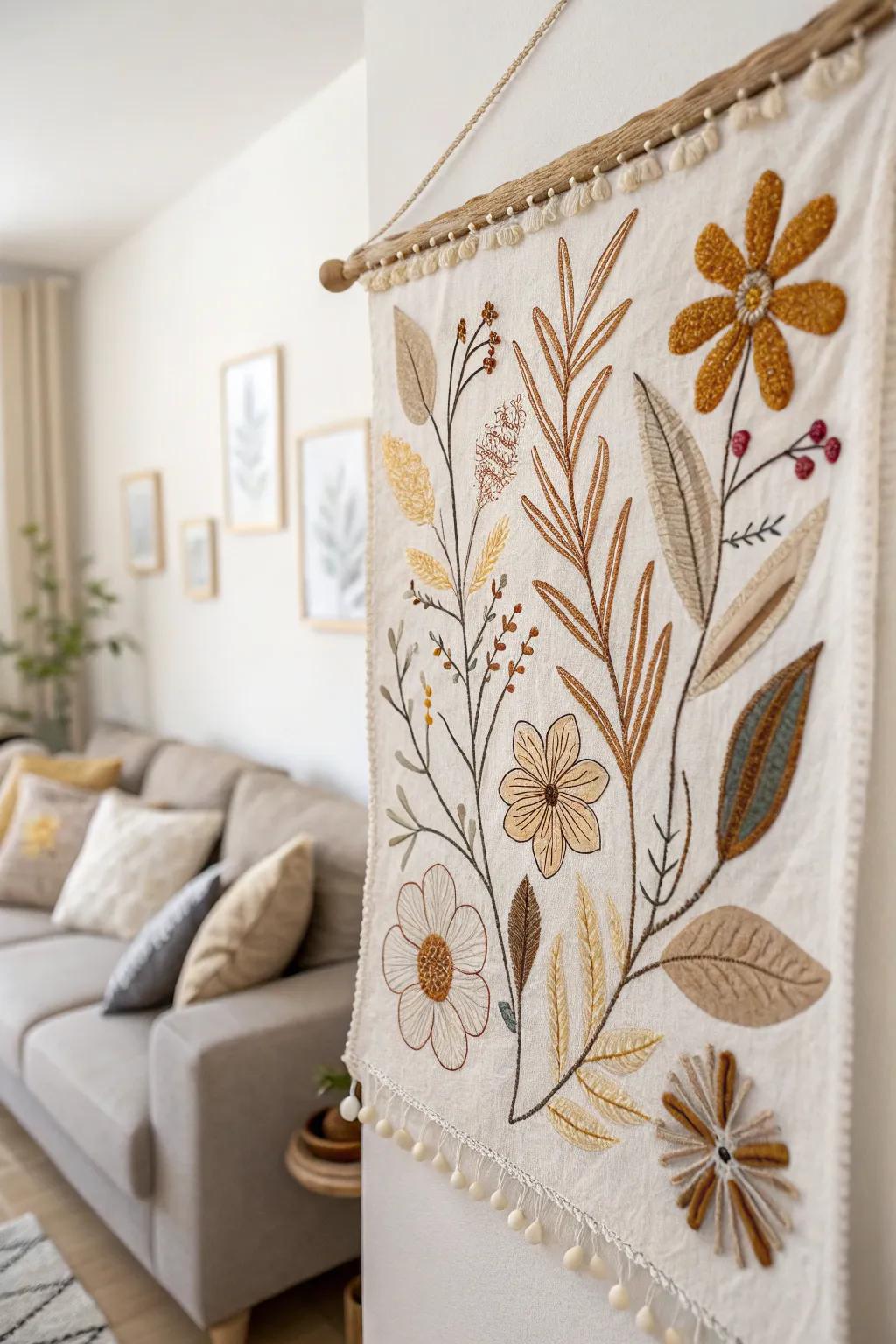 Revamp your living space via distinctive textile wall decorations that integrate Scandinavian clarity with Bohemian attraction.