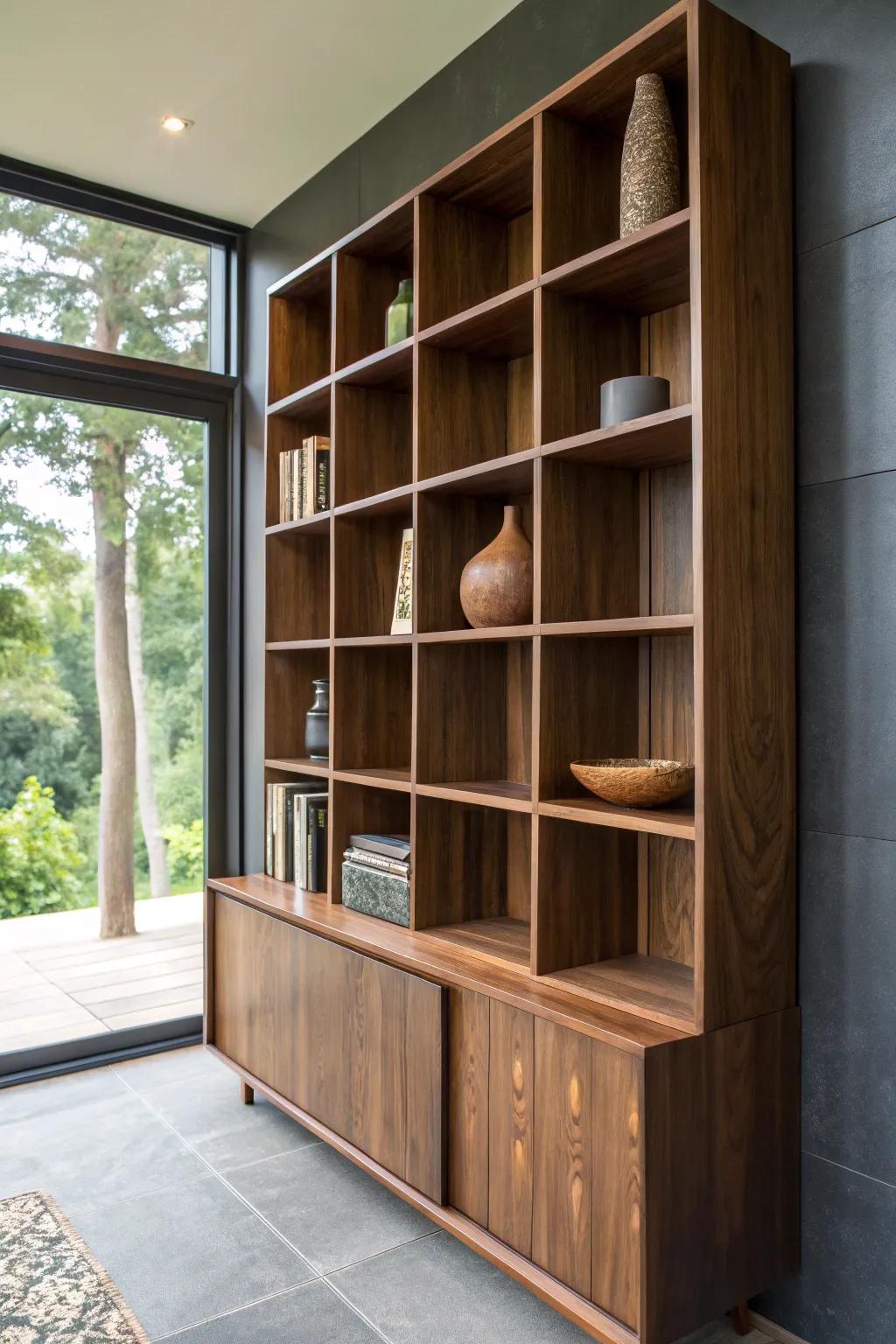 Revamp your space with versatile modular shelves - where artistry converges with utility.