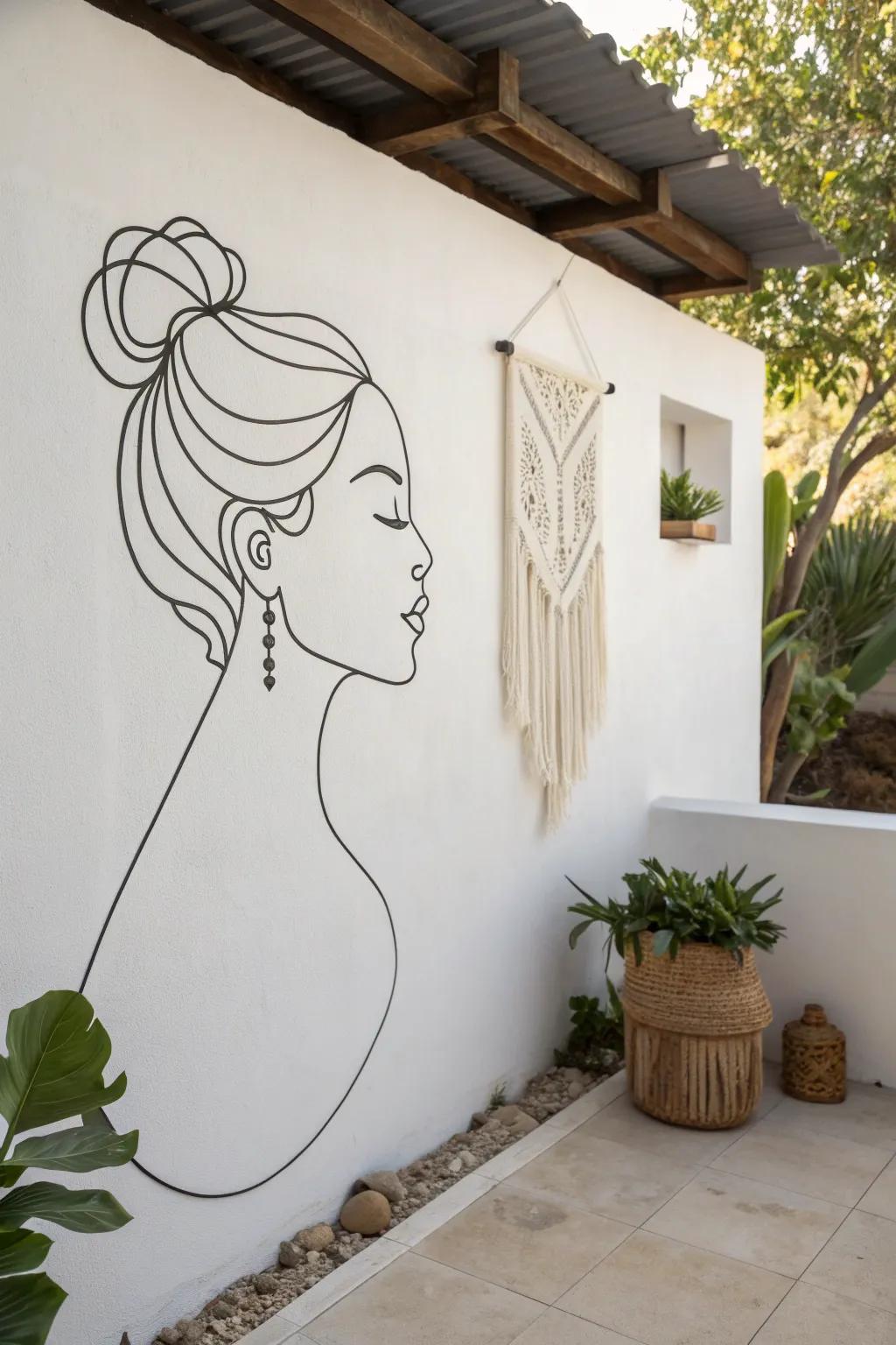 Elevate your space with modern minimalist stencils: where simplicity meets elegance.