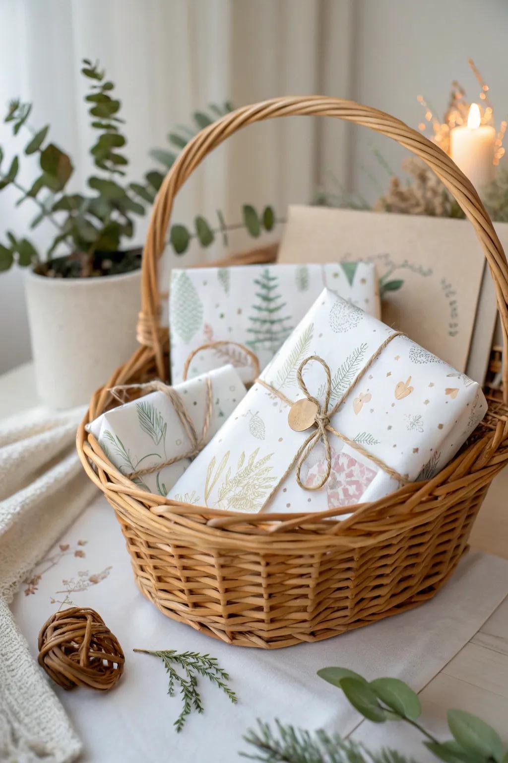 Elevate your gifting with beautifully themed gift wrap that speaks volumes. 🌿✨