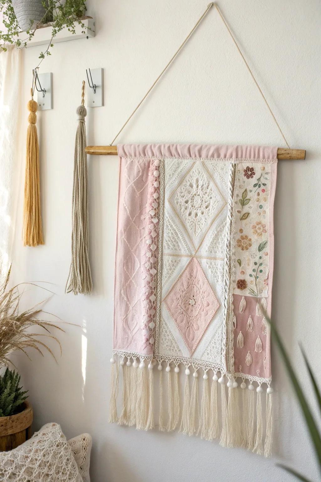 Embrace the artistry of storytelling through handcrafted woven textile wall banners, where simplicity converges with boho allure.