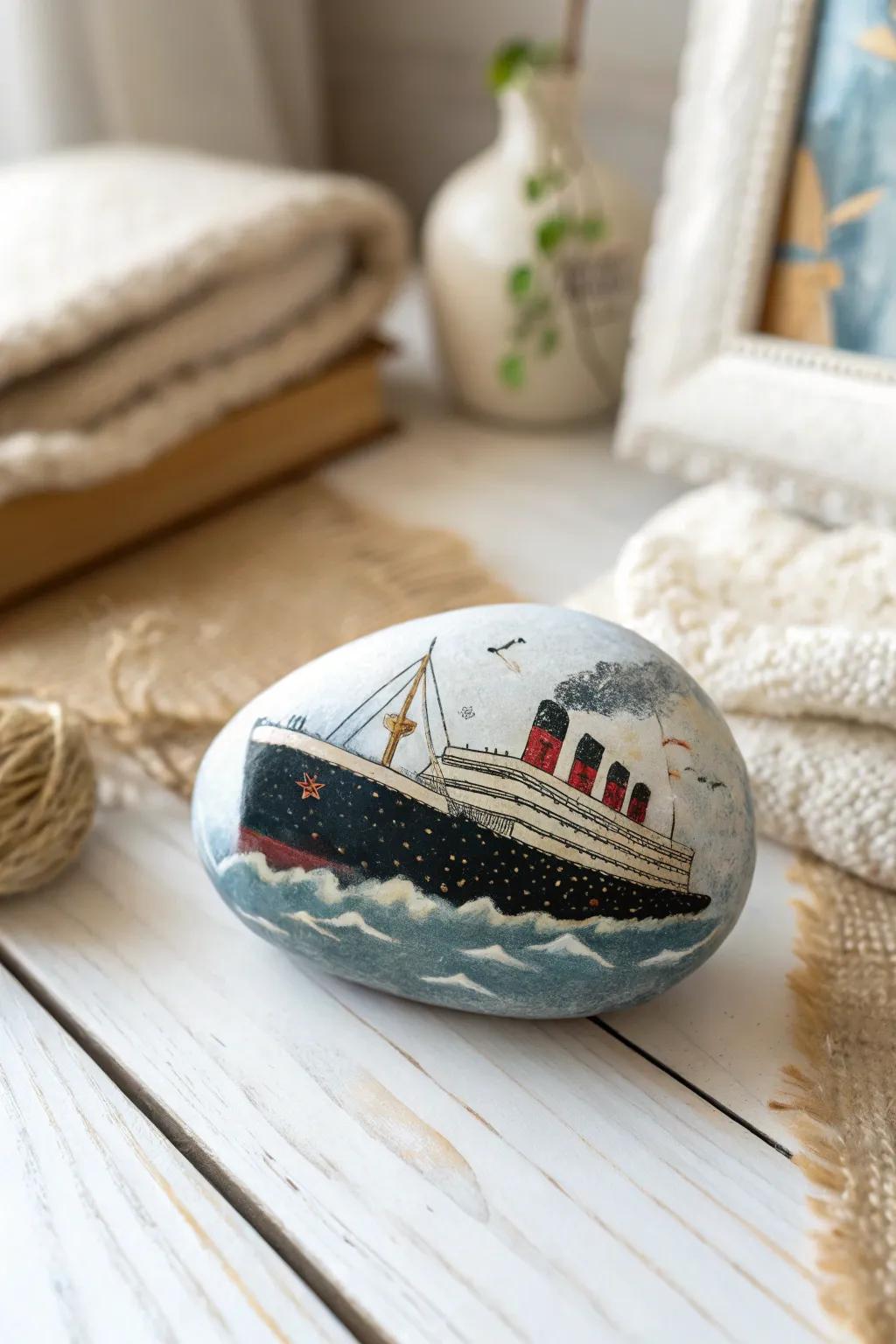 Recount a timeless saga through Ocean Liner narrative liths, wherein history converges with artistic expression.